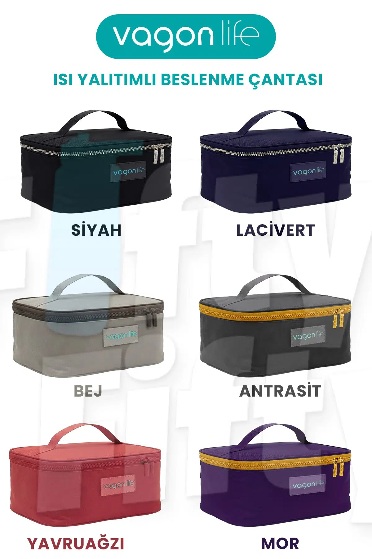 Isı Yalıtımlı Termal Yemek Beslenme Çantası Mama Taşıma Termos Çanta Sıcak ve Soğuk -FFVGNB1061