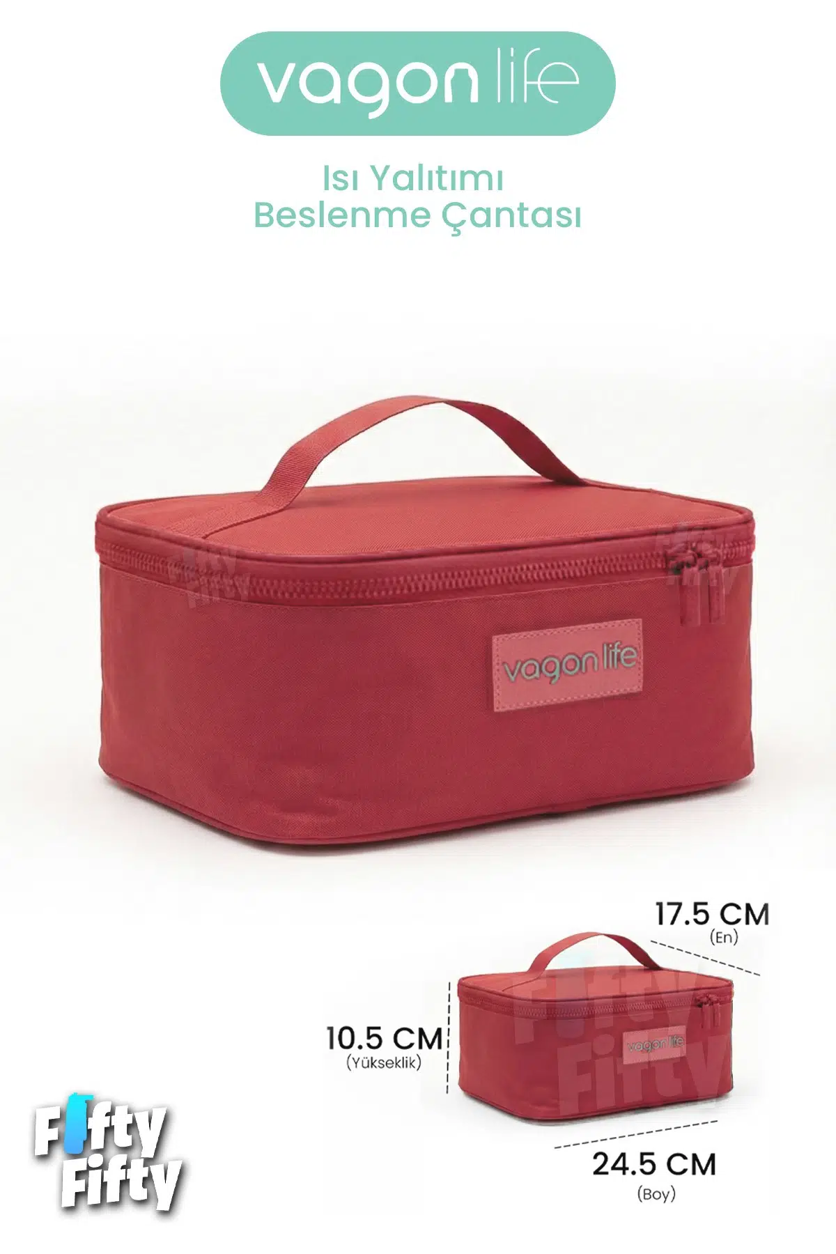 Isı Yalıtımlı Termal Yemek Beslenme Çantası Mama Taşıma Termos Çanta Sıcak ve Soğuk -FFVGNB1061 - Yavruağzı