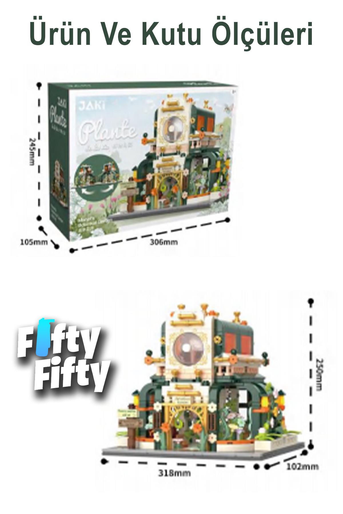 Jaki Flower House/çiçek Evi -JK2362 (867 Parça) Oyuncak Yapım Seti