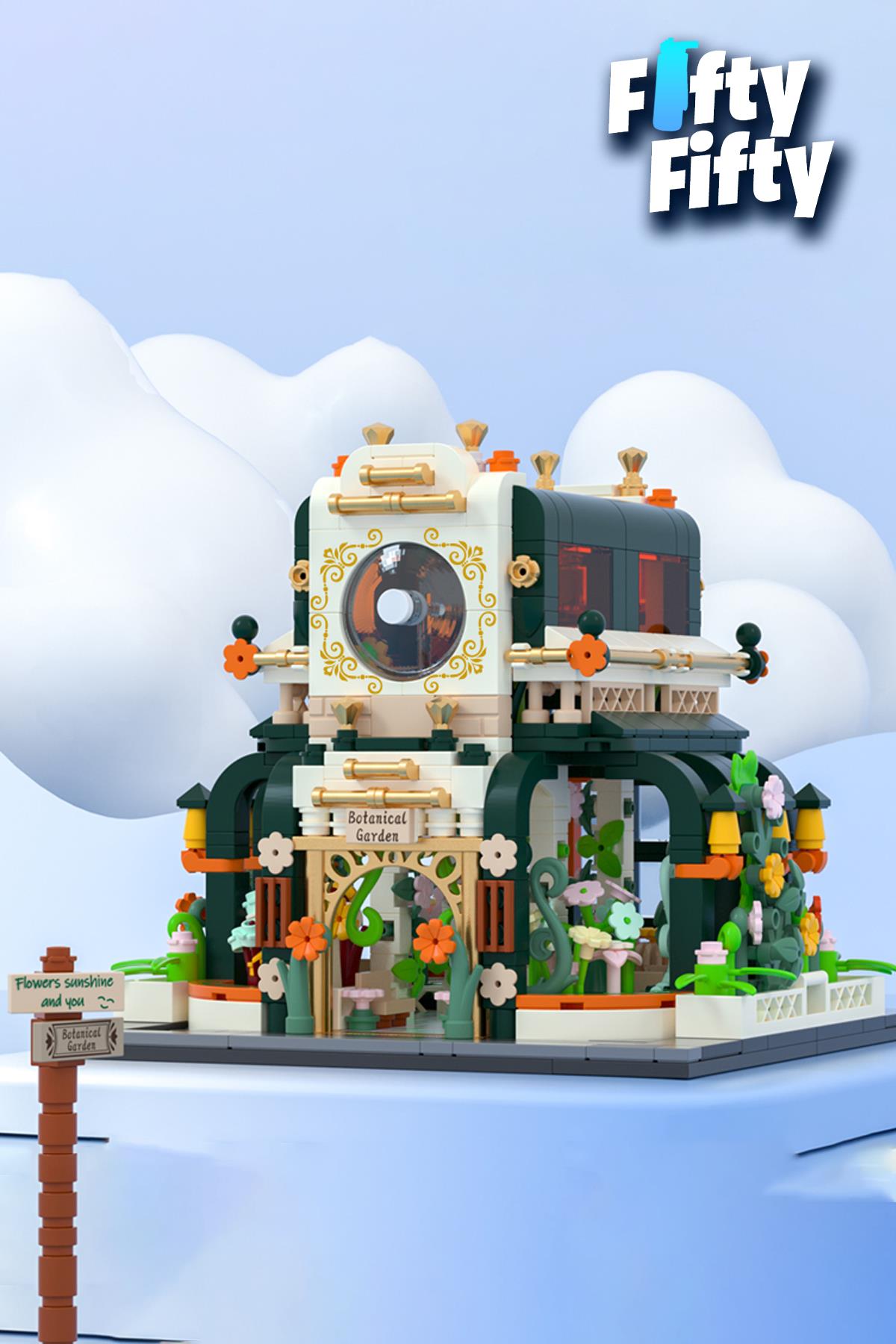 Jaki Flower House/çiçek Evi -JK2362 (867 Parça) Oyuncak Yapım Seti