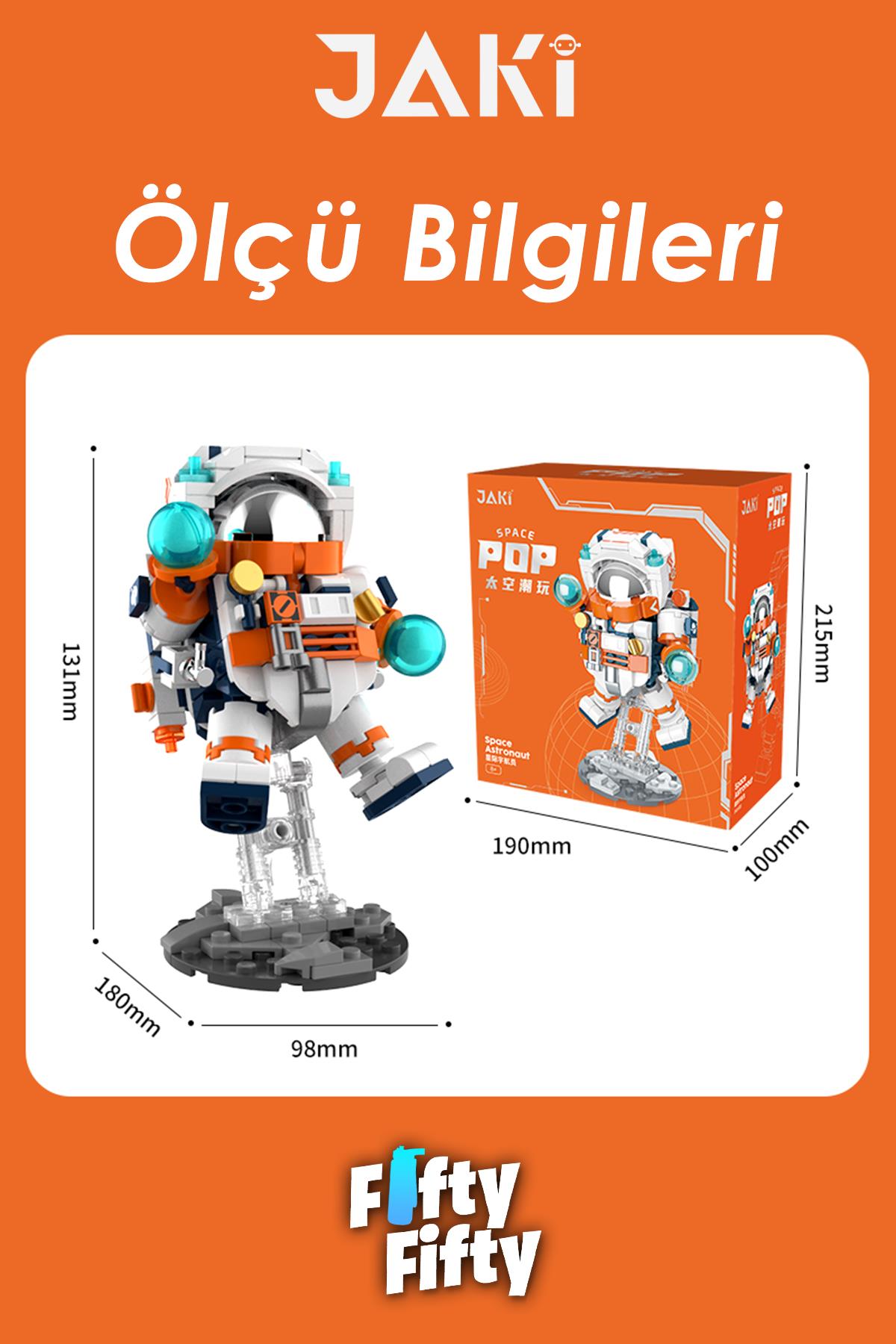 Jaki Mini Space Serisi/astronot -JK8505 (+302 Parça) Oyuncak Yapım Seti