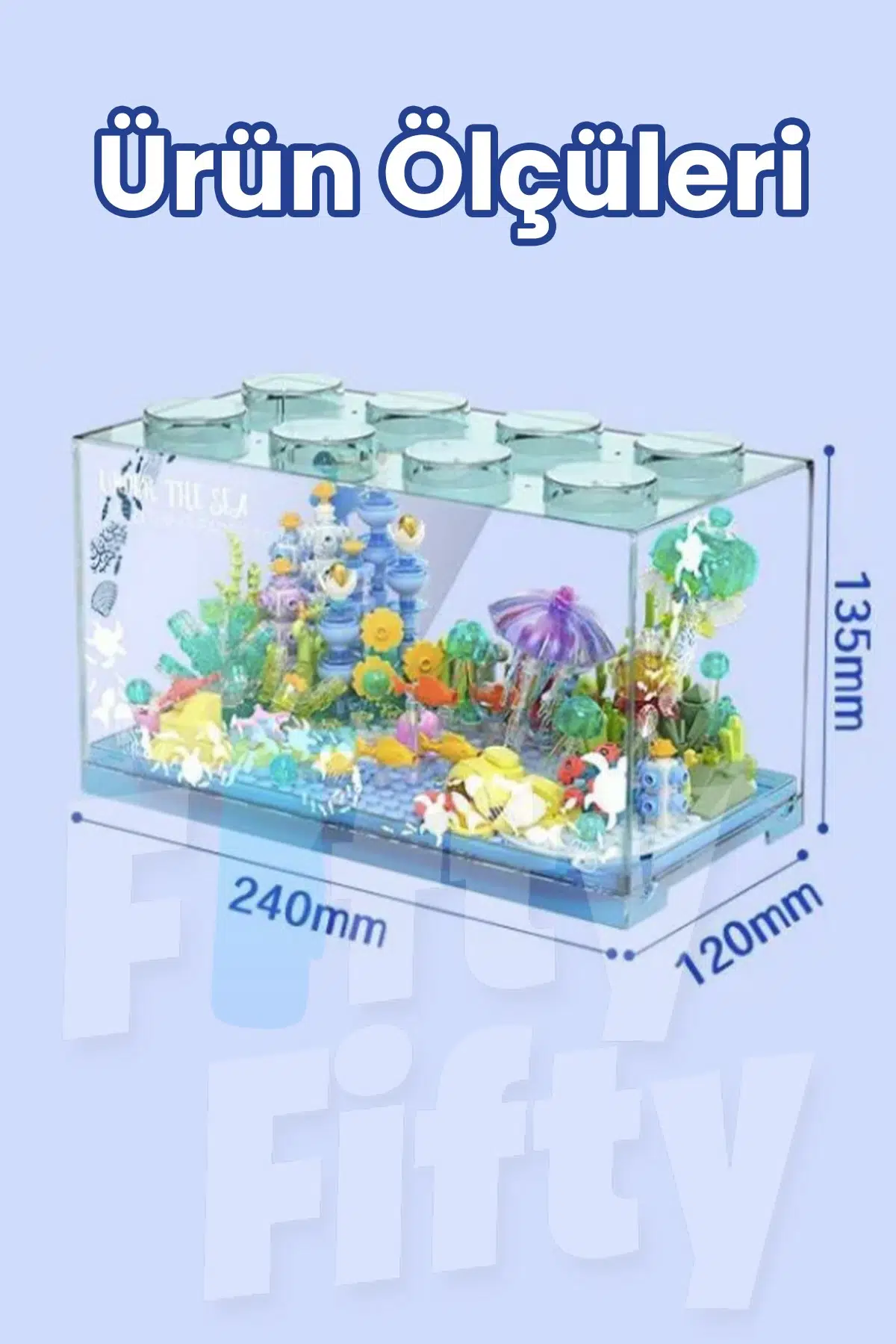 JAKİ Maker Pop Serisi Akvaryum 597 Parça Oyucak Yapım Seti -FFJK8311