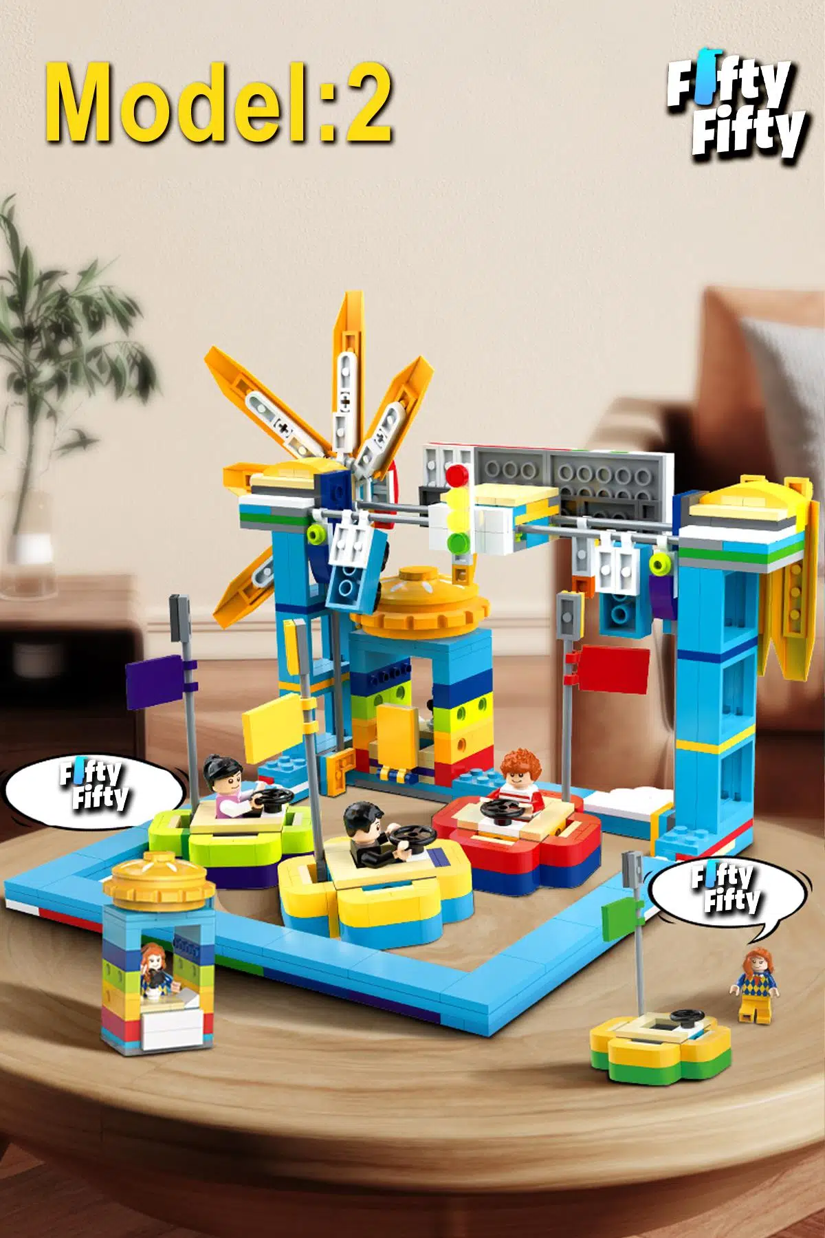 Jaki Maker Pop 3 In 1 Lunapark -3 Farklı Model Içerir- (1107 Parça) Oyuncak Yapım Seti