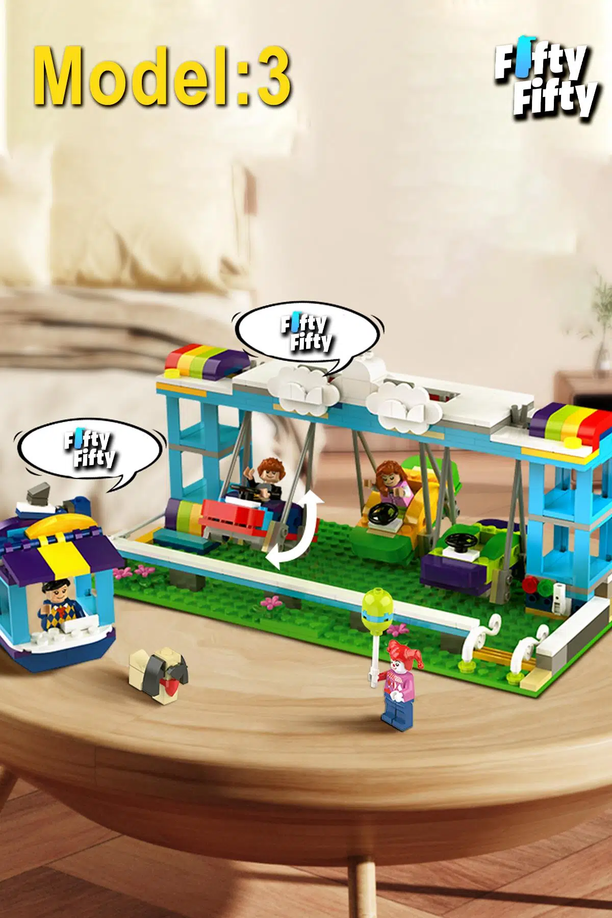 Jaki Maker Pop 3 In 1 Lunapark -3 Farklı Model Içerir- (1107 Parça) Oyuncak Yapım Seti