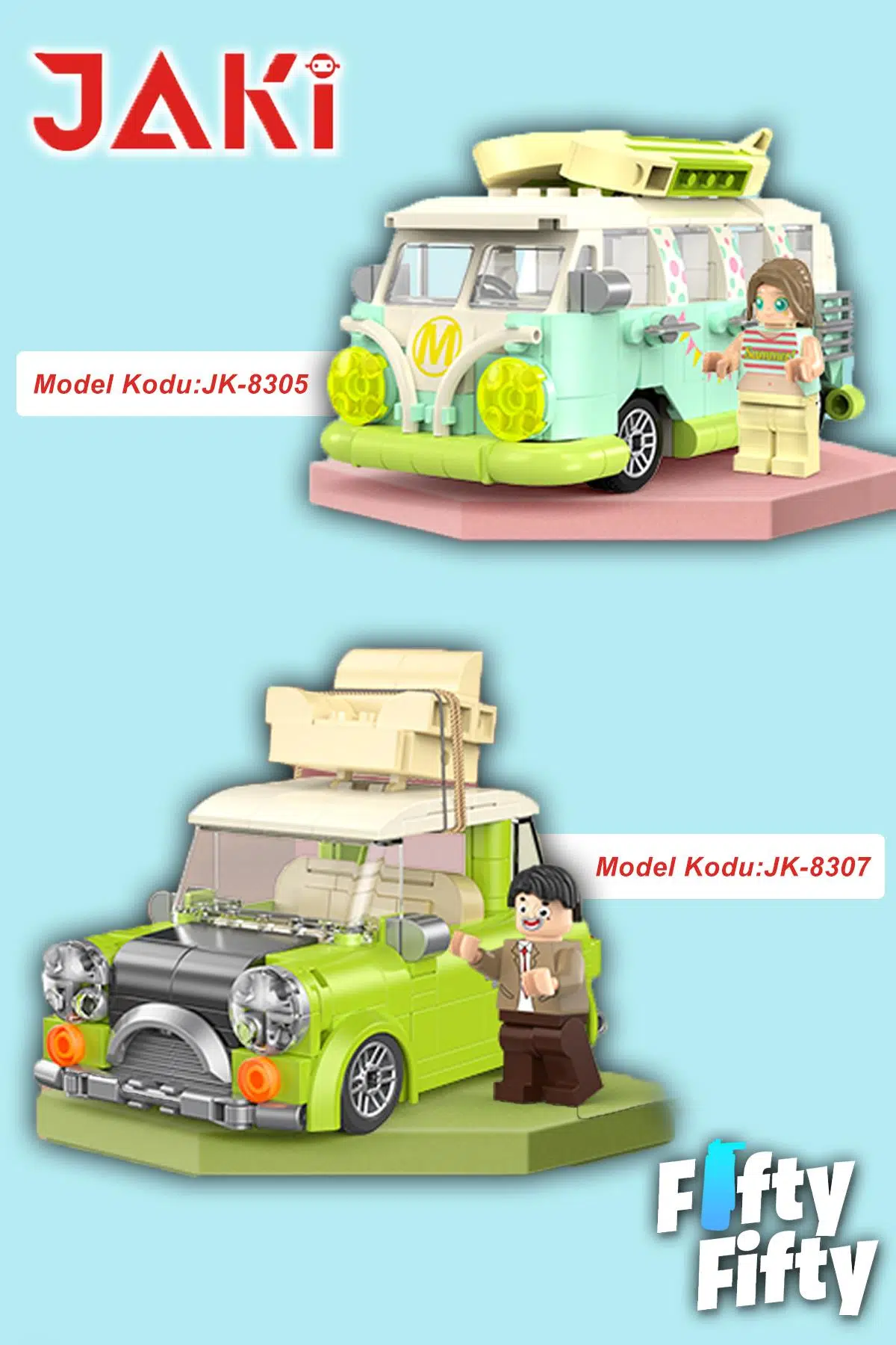 Jaki Maker Pop Tatil Otobüsü -JK8305(323 Parça) Oyuncak Yapım Setinew