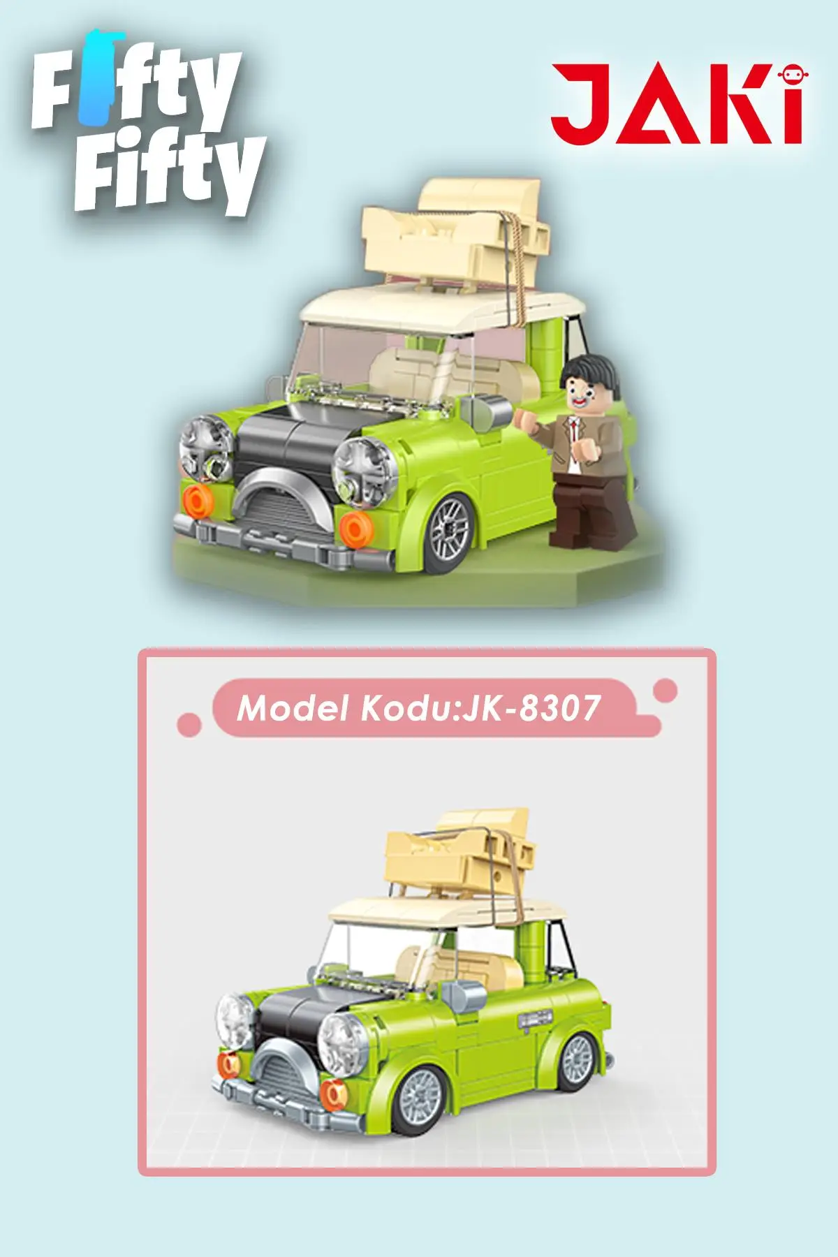 Jaki Maker Pop Tatil Arabası -JK8307(305 Parça) Oyuncak Yapım Seti