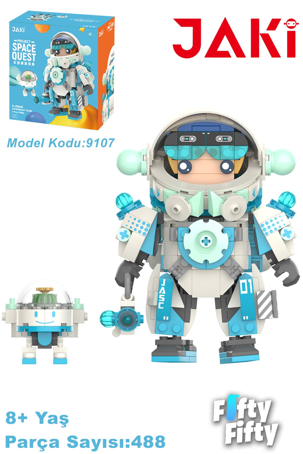 Jaki Space Quest Serisi Mavi ASTRONOT-JK9107(488 Parça) Oyuncak Yapım Seti
