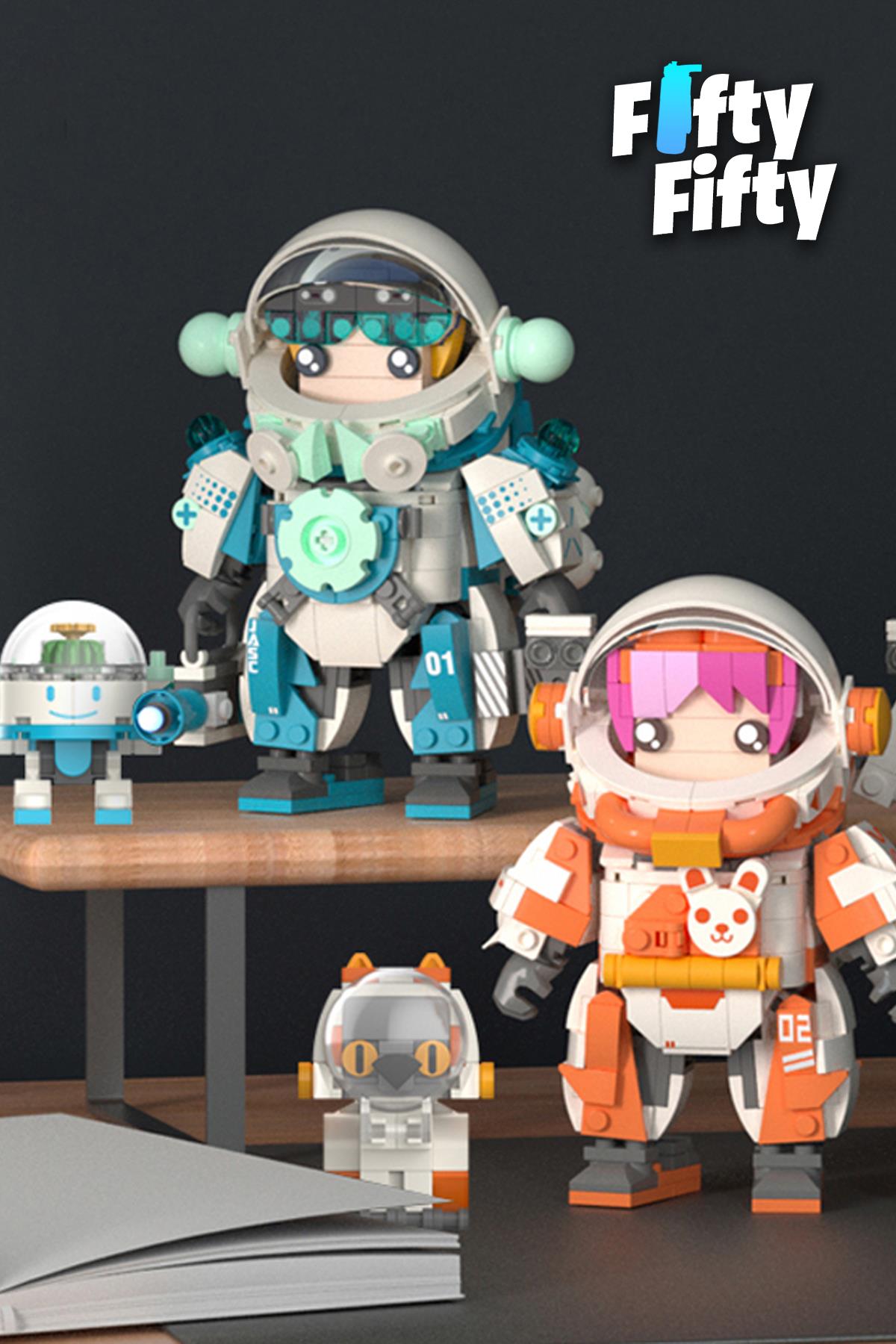 Jaki Space Quest Serisi Mavi ASTRONOT-JK9107(488 Parça) Oyuncak Yapım Seti