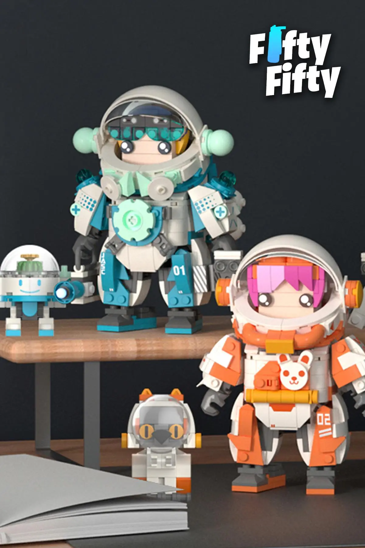 Jaki Space Quest Serisi Mavi ASTRONOT-JK9107(488 Parça) Oyuncak Yapım Seti