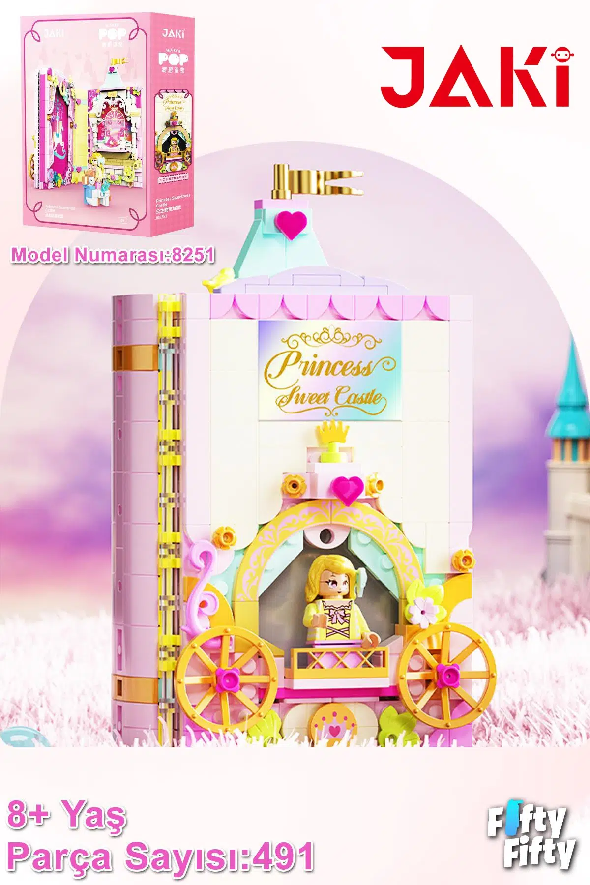 Jaki Maker Resim Çerçevesi -JK8251-(491 Parça) Oyuncak Yapım Seti