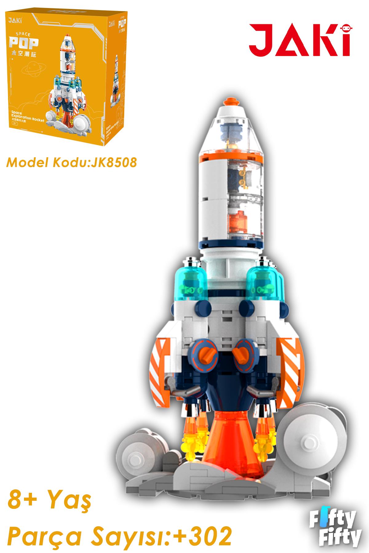 Jaki Mini Space Serisi/uzay ROKETI-JK8508 (+302 Parça) Oyuncak Yapım Seti
