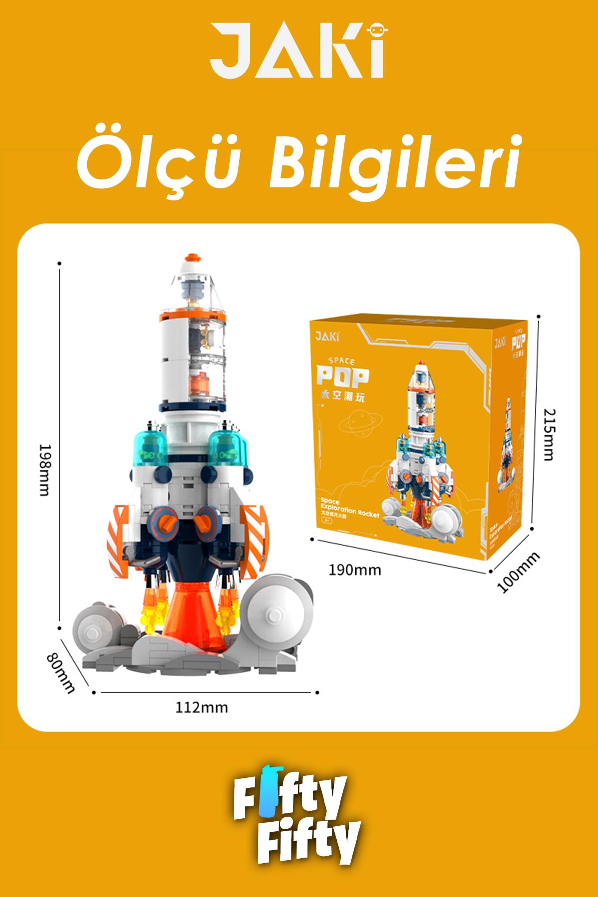 Jaki Mini Space Serisi/uzay ROKETI-JK8508 (+302 Parça) Oyuncak Yapım Seti