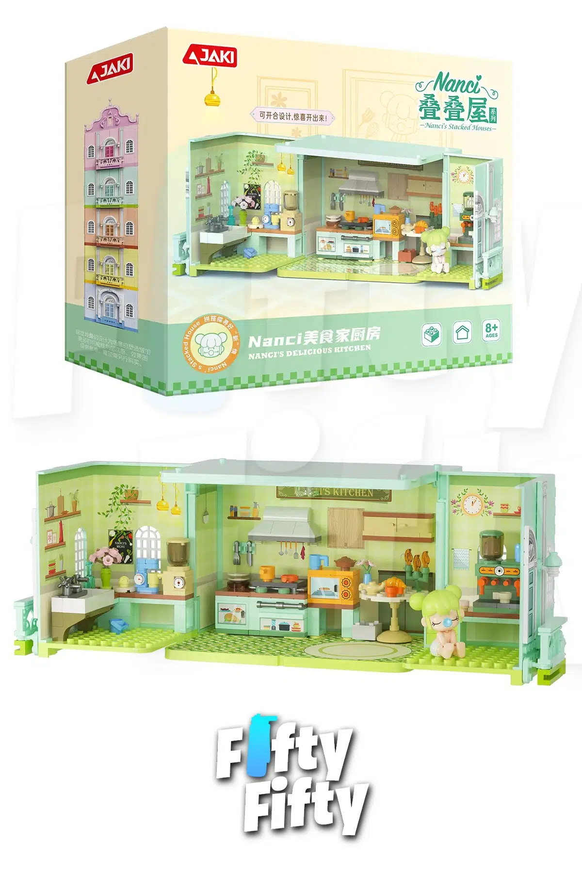 JAKİ Nanci Serisi Mutfak 263 Parça Oyuncak Yapım Seti -FFJKHK135