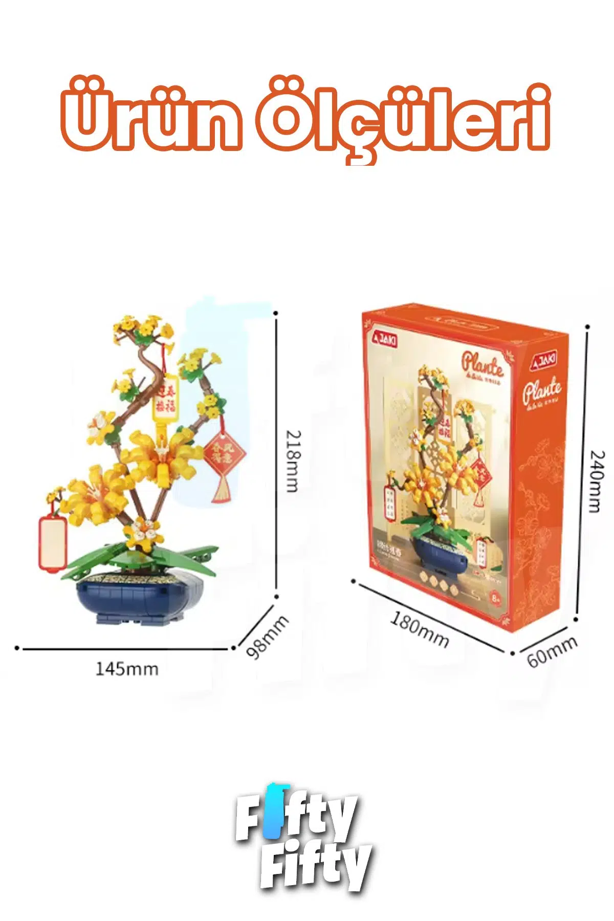 JAKİ Plante Serisi Kış Yasemini Modeli 236 Parça Oyucak Yapım Seti -FFDK003