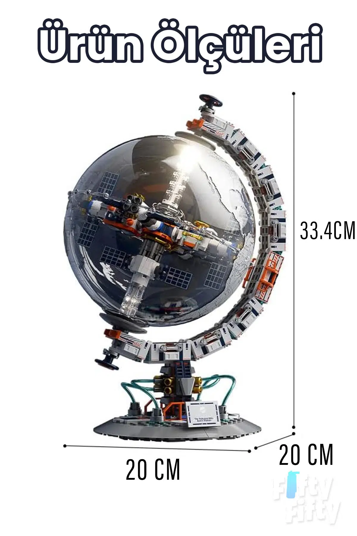 JAKİ Space Pop Serisi Sertifikalı Dünya Haritası 770 Parça Oyucak Yapım Seti -FFJKCK006