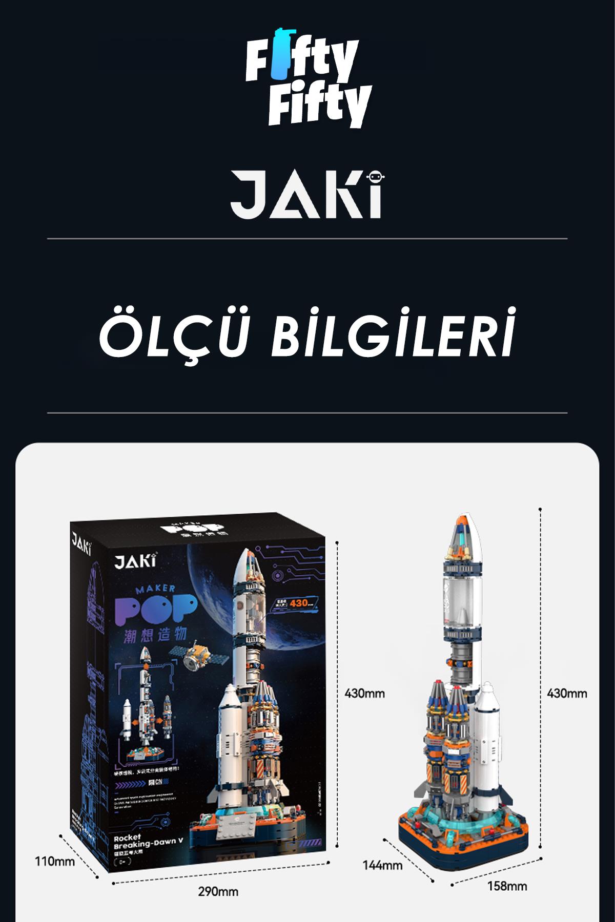 Jaki Space Serisi/uzay ROKETI-JK8501 (+800 Parça) Oyuncak Yapım Seti