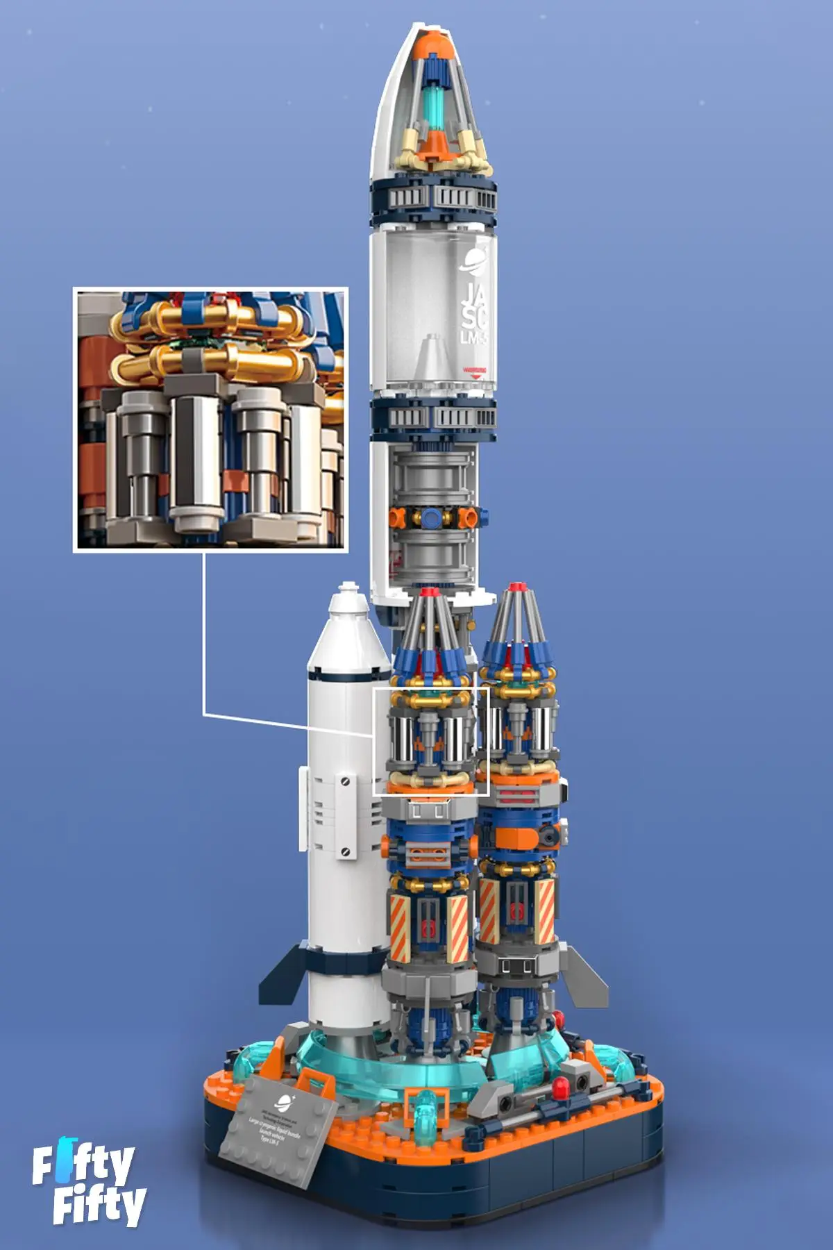 Jaki Space Serisi/uzay ROKETI-JK8501 (+800 Parça) Oyuncak Yapım Seti