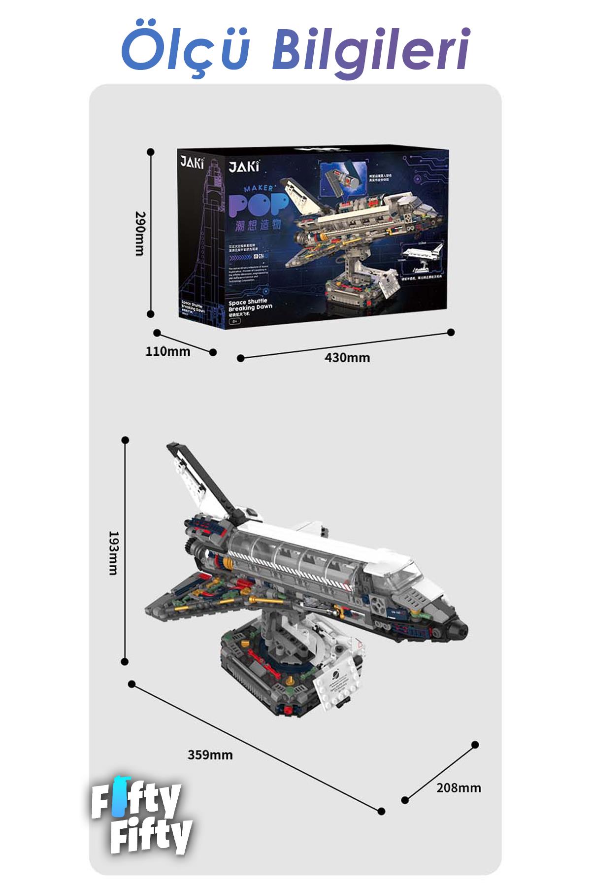 Jaki Space Serisi/uzay Aracı -JK8502 (+800 Parça) Oyuncak Yapım Seti