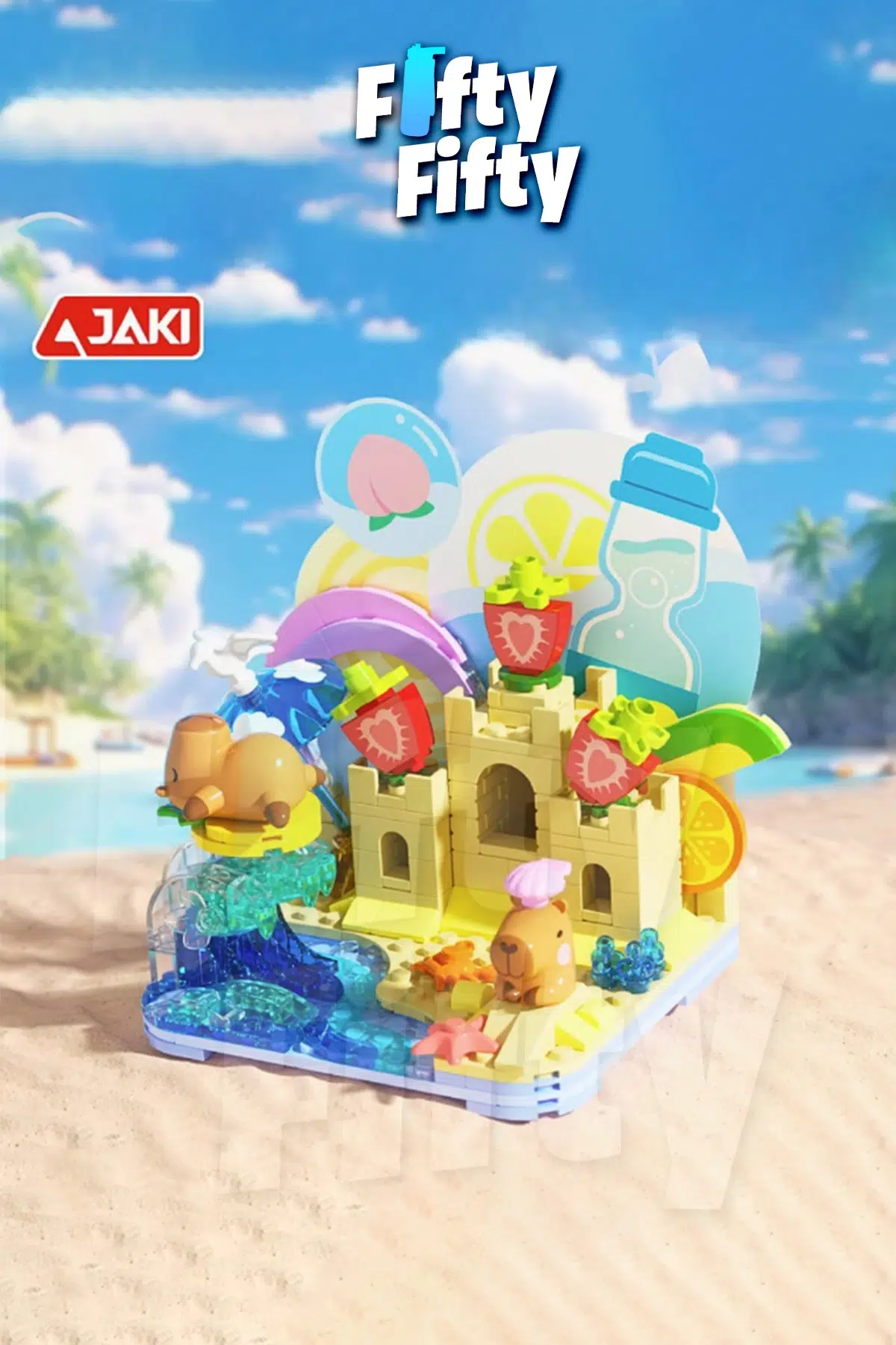 JAKİ YÜZEN KAPİBARA Modeli 244 Parça Oyucak Yapım Seti -FFGK002