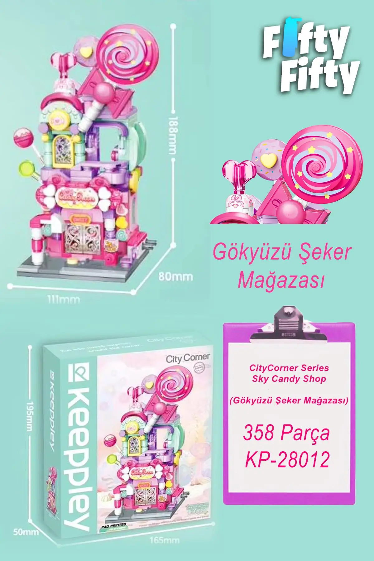 Keeppley City Corner/şehir Köşesi Serisi Çiçek Mağazası (356 Parça) Oyuncak Yapım Seti 28016