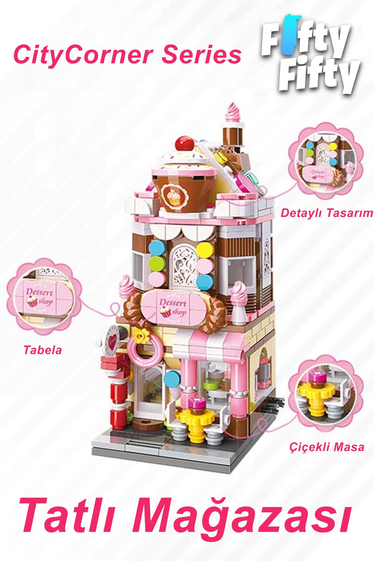 Keeppley City Corner/şehir Köşesi Serisi Tatlı Mağazası (344 Parça) Oyuncak Yapım Seti FFK-0101