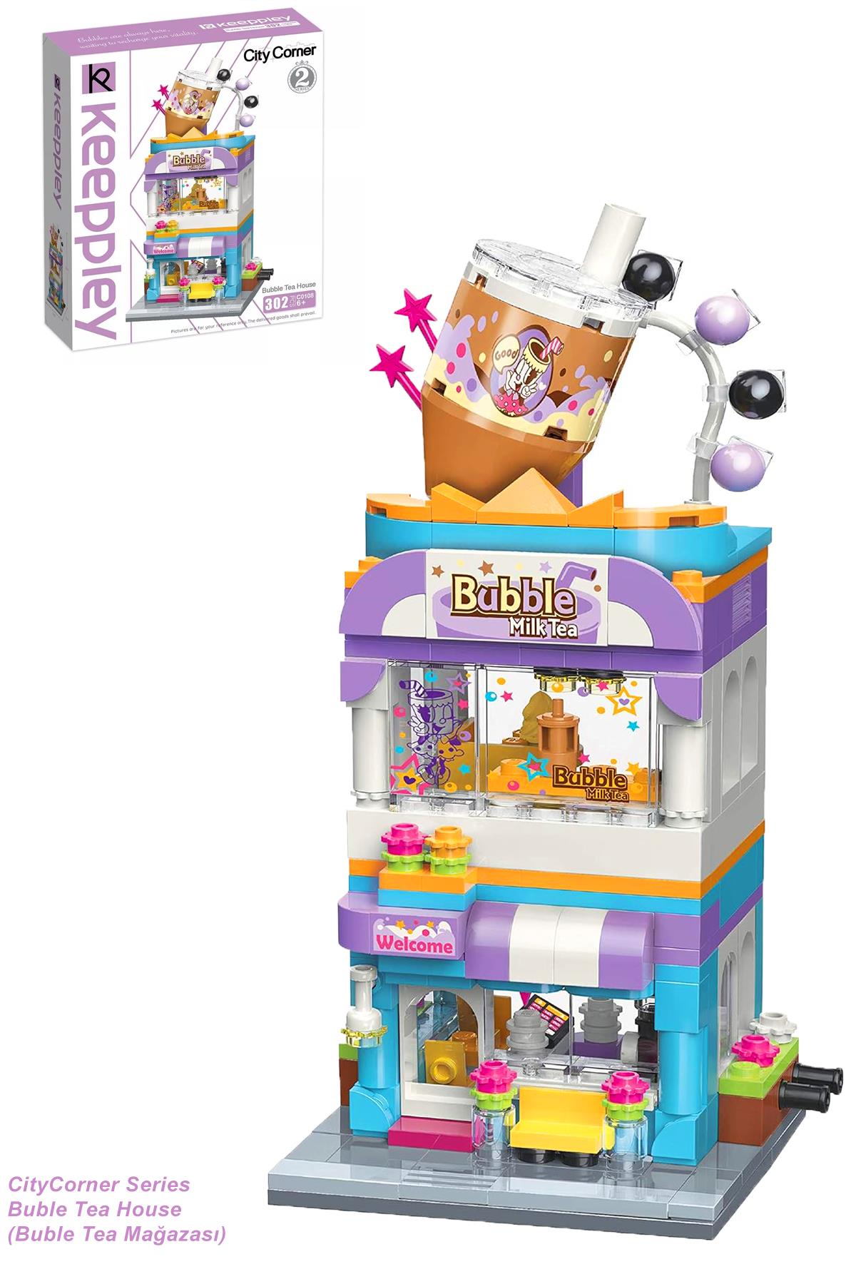 Keeppley City Corner/şehir Köşesi Serisi Buble Tea Mağazası (302 Parça) Oyuncak Yapım Seti FFK-0108
