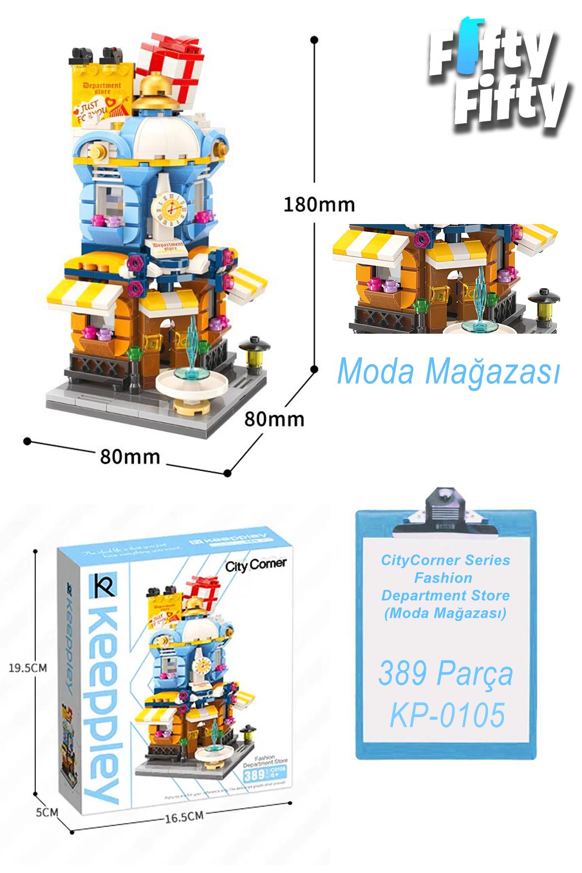 Keeppley City Corner/şehir Köşesi Serisi Moda Mağazası (389 Parça) Oyuncak Yapım Seti FFK-0105