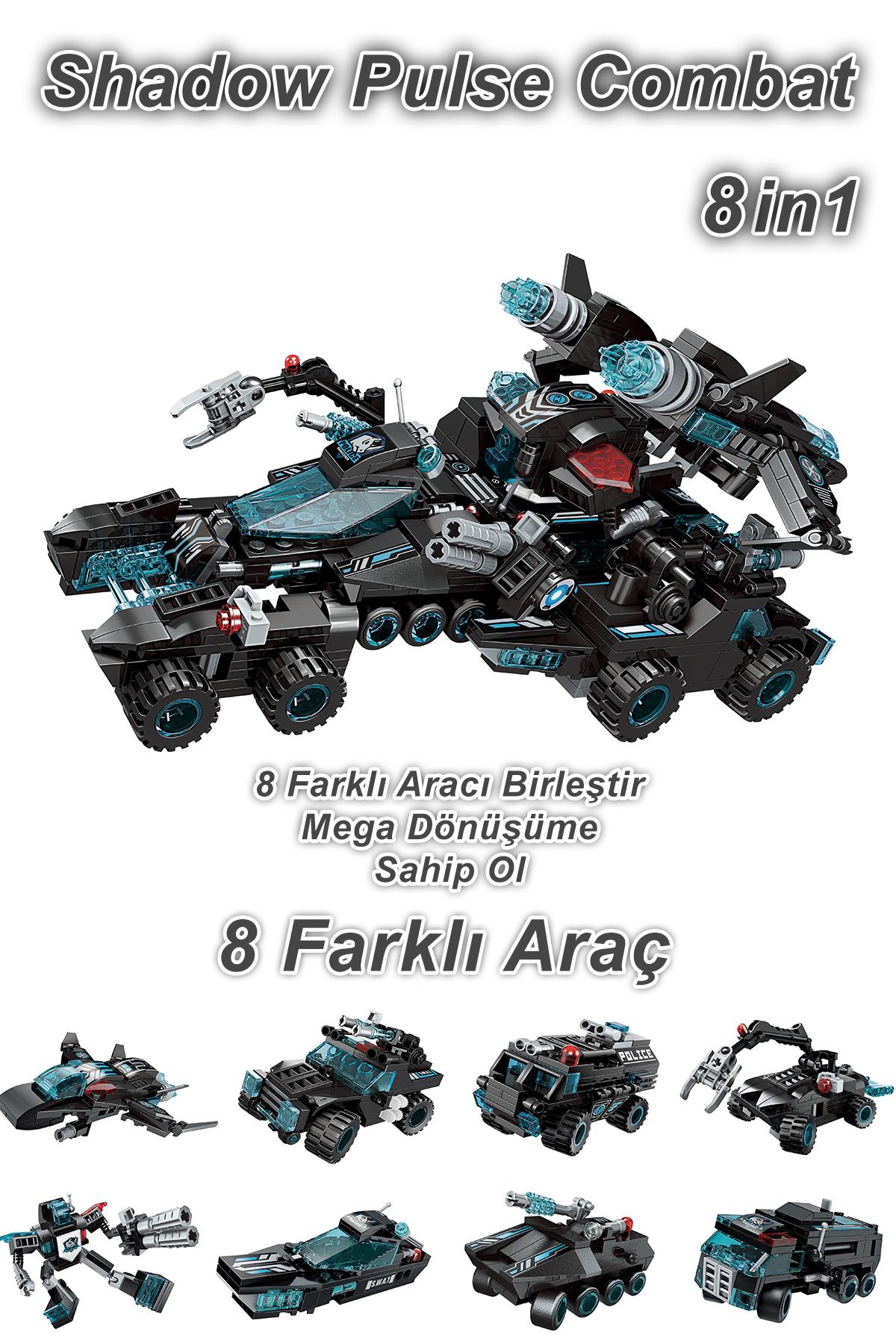 Qman Keeppley 8 In 1 Shadow Pulse Combat -8 Farklı Araç Içerir- Oyuncak Yapım SETI-1413
