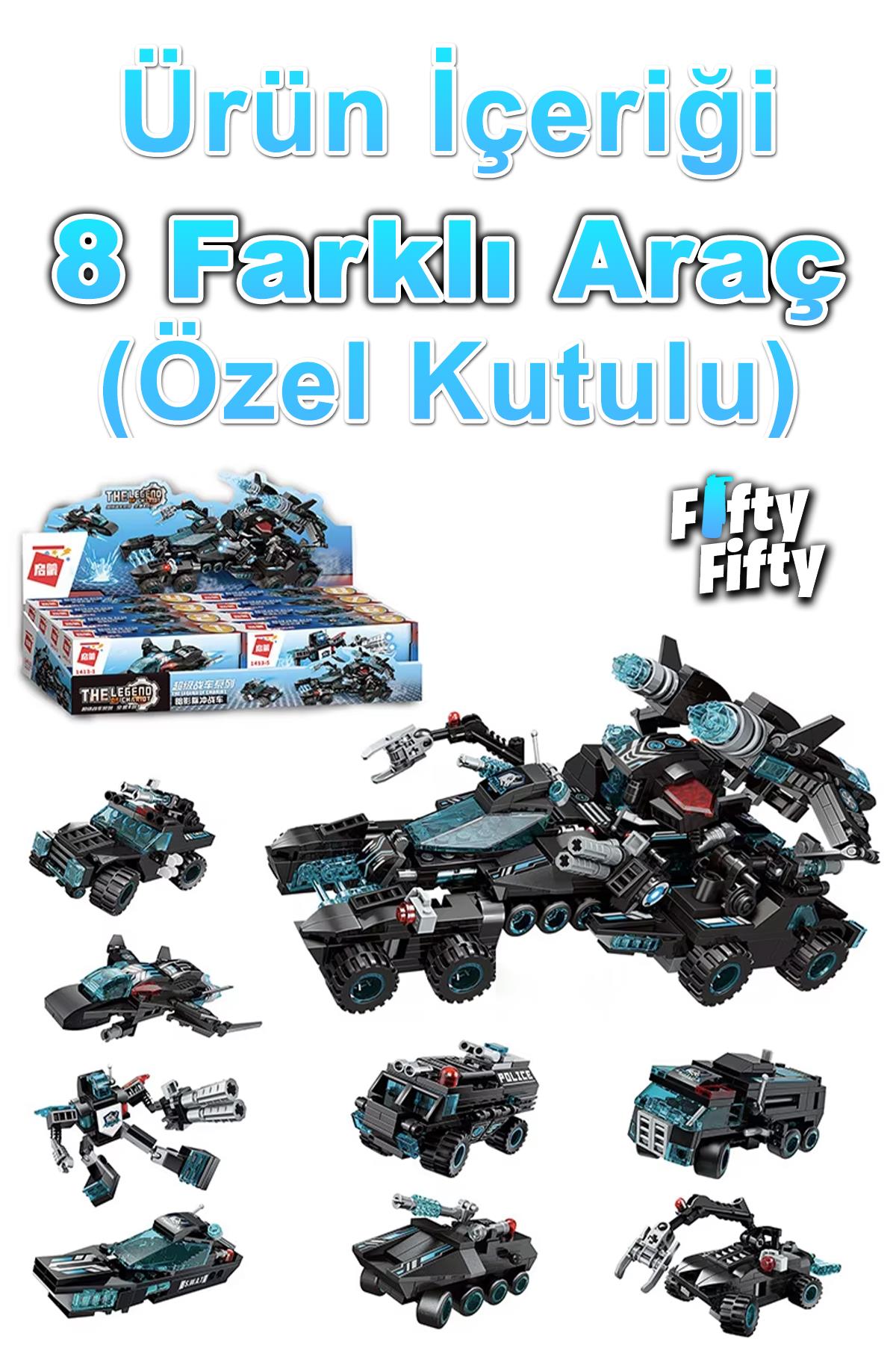 Qman Keeppley 8 In 1 Shadow Pulse Combat -8 Farklı Araç Içerir- Oyuncak Yapım SETI-1413