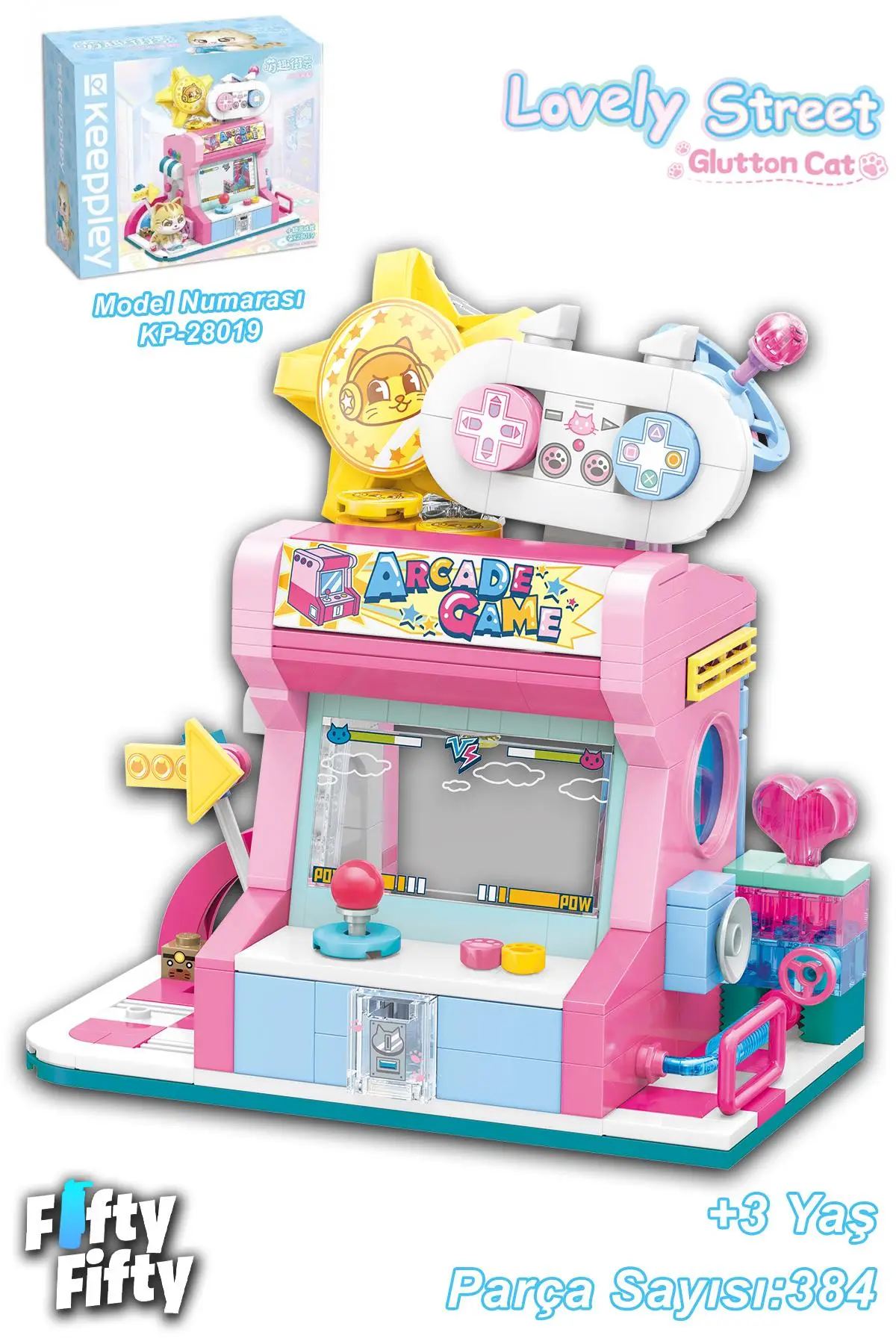 Keeppley Lovely Street/sevimli Sokak Serisi Oyun Dükkanı (384 PARÇA) Oyuncak Yapım Seti F28019