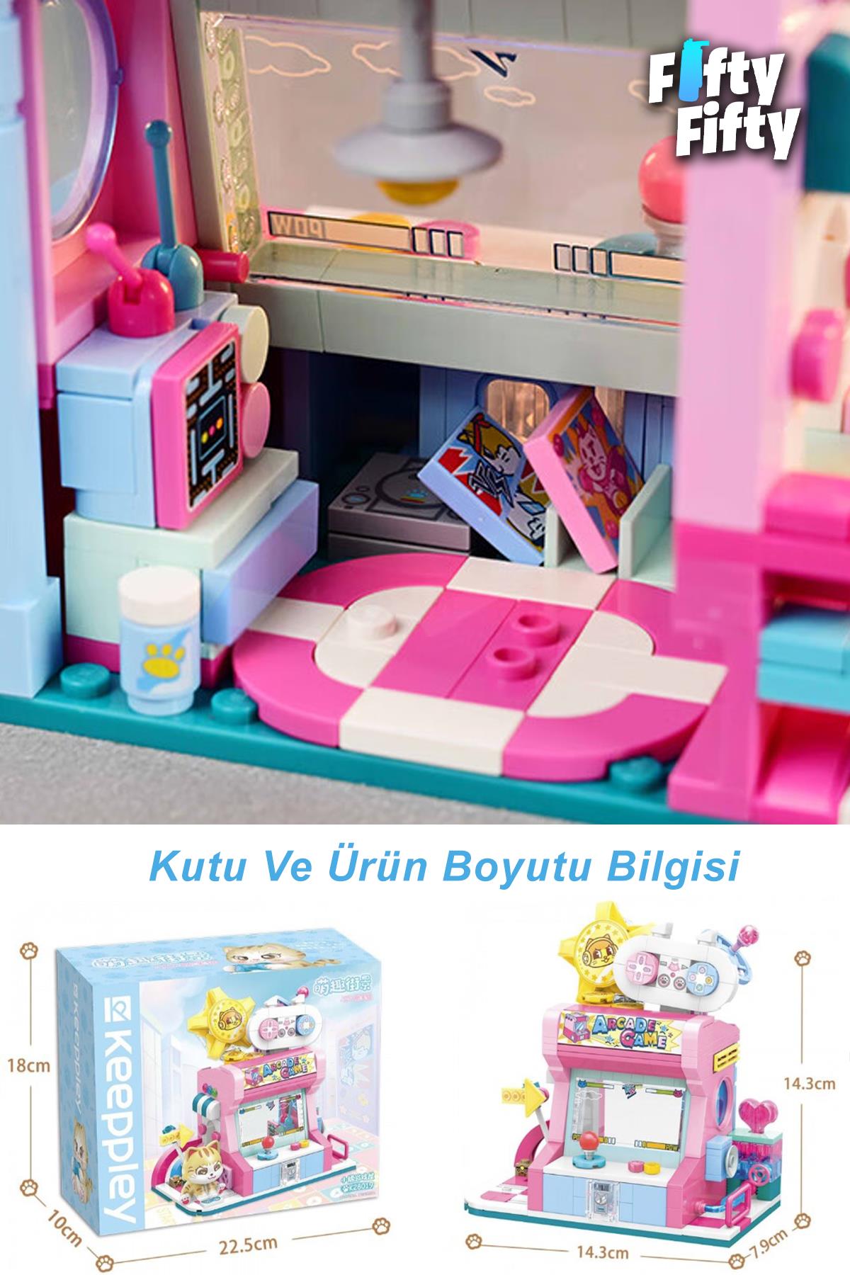 Keeppley Lovely Street/sevimli Sokak Serisi Oyun Dükkanı (384 PARÇA) Oyuncak Yapım Seti F28019