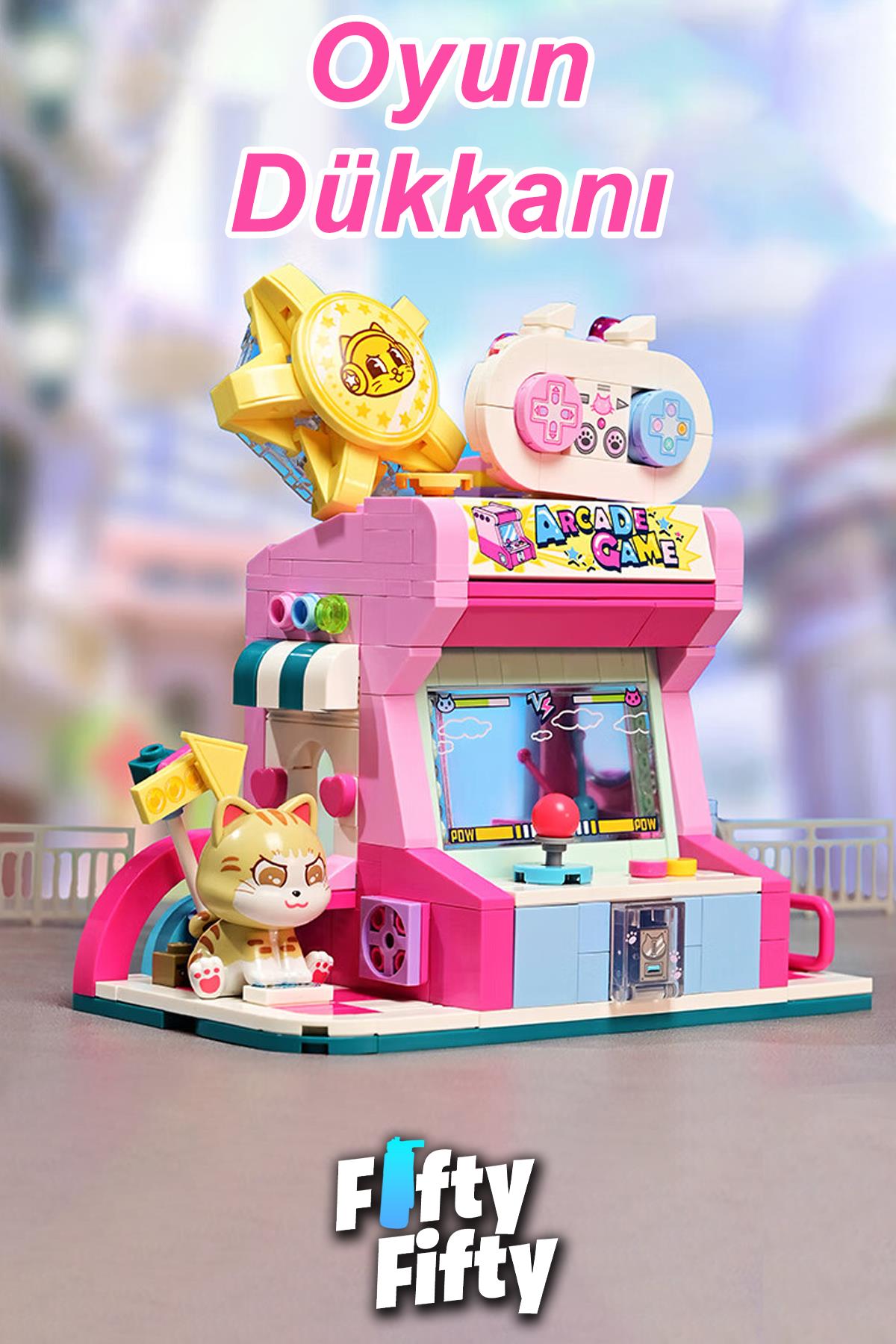 Keeppley Lovely Street/sevimli Sokak Serisi Oyun Dükkanı (384 PARÇA) Oyuncak Yapım Seti F28019