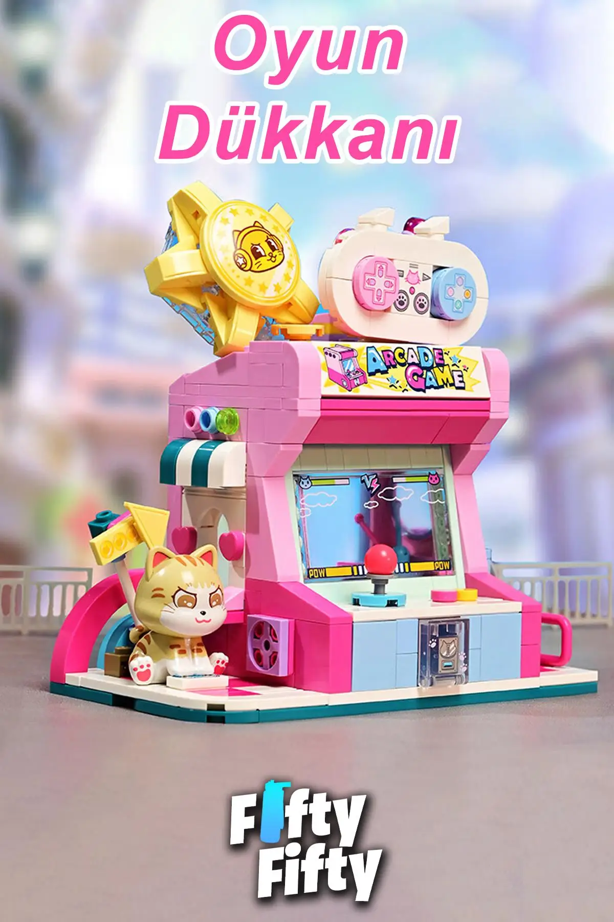 Keeppley Lovely Street/sevimli Sokak Serisi Oyun Dükkanı (384 PARÇA) Oyuncak Yapım Seti F28019
