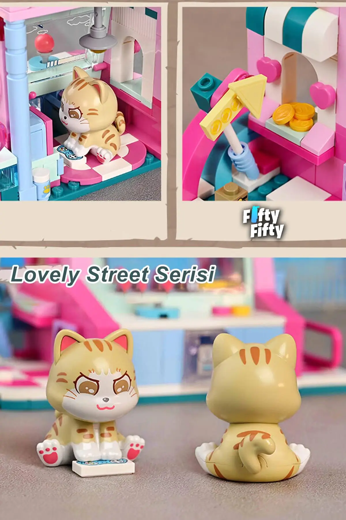 Keeppley Lovely Street/sevimli Sokak Serisi Oyun Dükkanı (384 PARÇA) Oyuncak Yapım Seti F28019