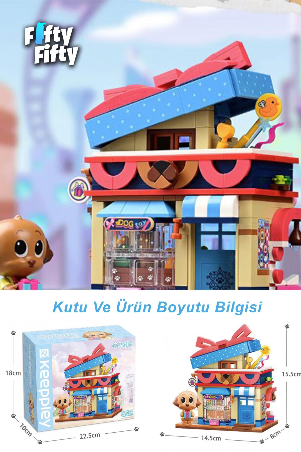 Keeppley Lovely Street/sevimli Sokak Serisi Oyuncak Dükkanı (374 Parça) Oyuncak Yapım Seti FFK-28011