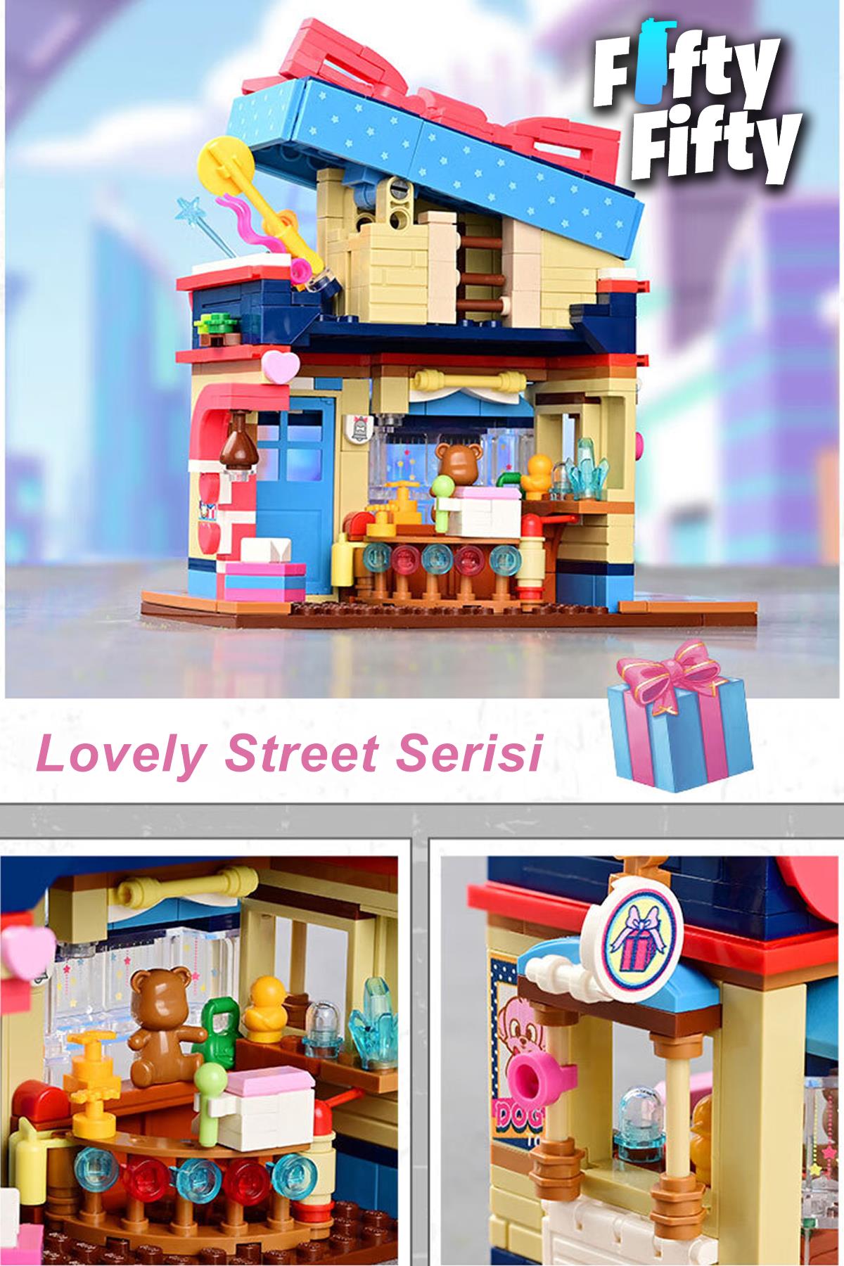 Keeppley Lovely Street/sevimli Sokak Serisi Oyuncak Dükkanı (374 Parça) Oyuncak Yapım Seti FFK-28011