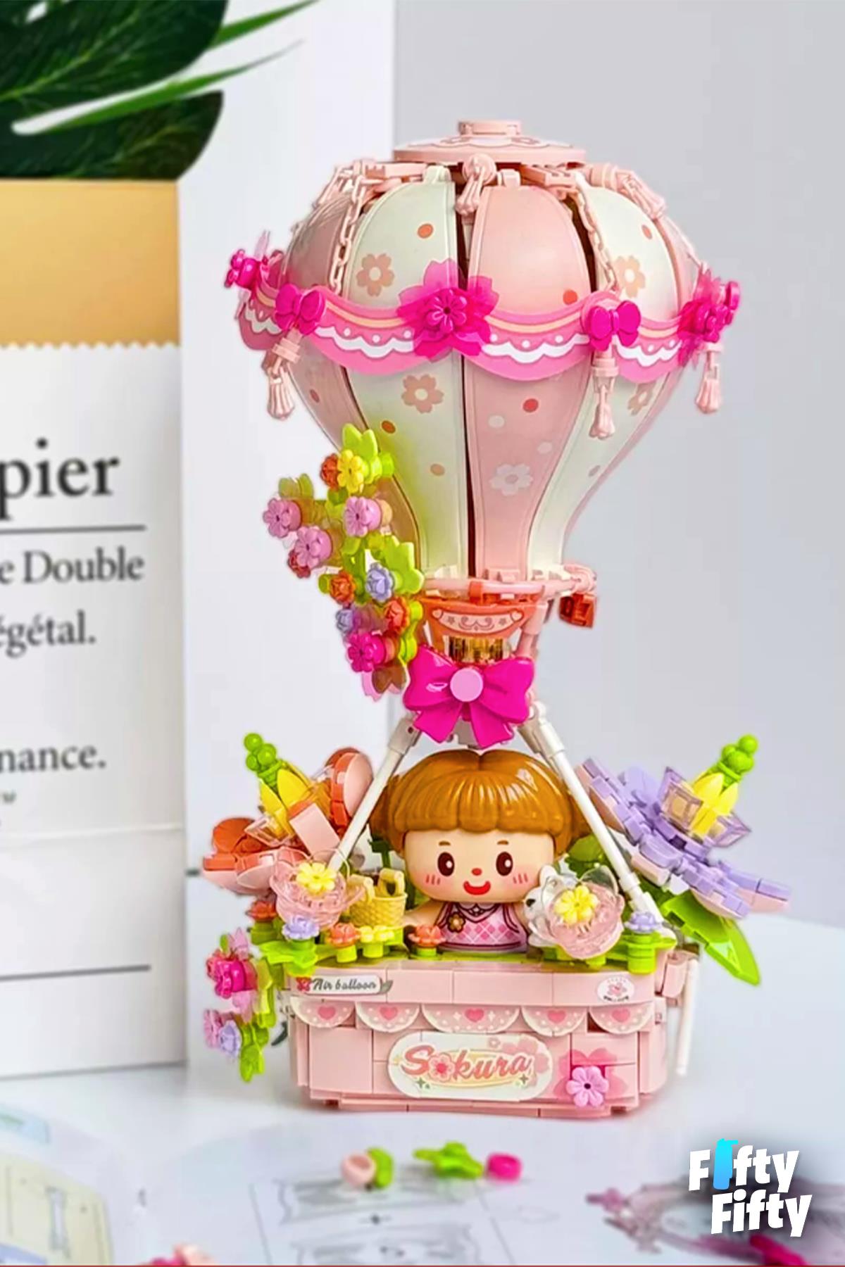 Loz Creative Serisi Pembe Hava Balonu 750 Parça Oyuncak Yapım Seti FFLZ-4114