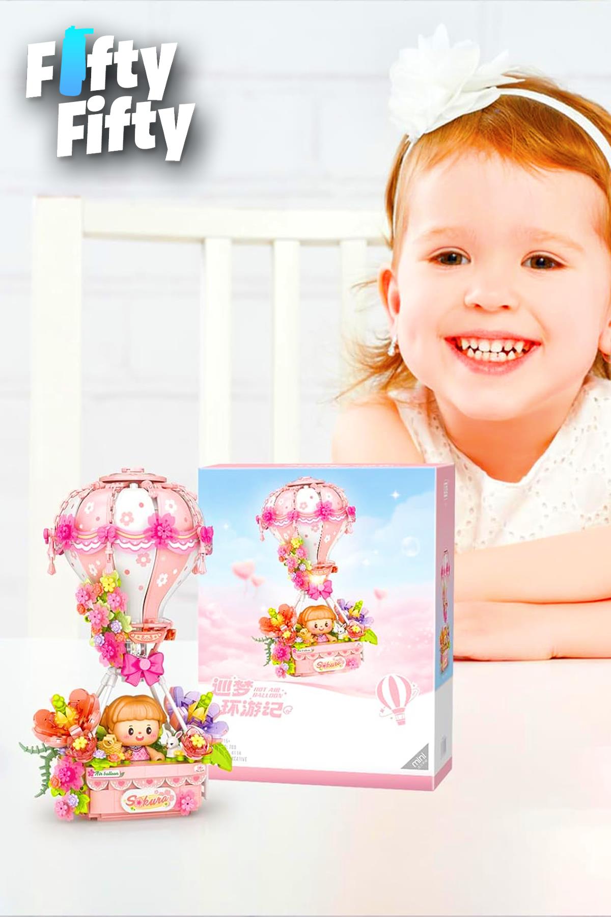Loz Creative Serisi Pembe Hava Balonu 750 Parça Oyuncak Yapım Seti FFLZ-4114