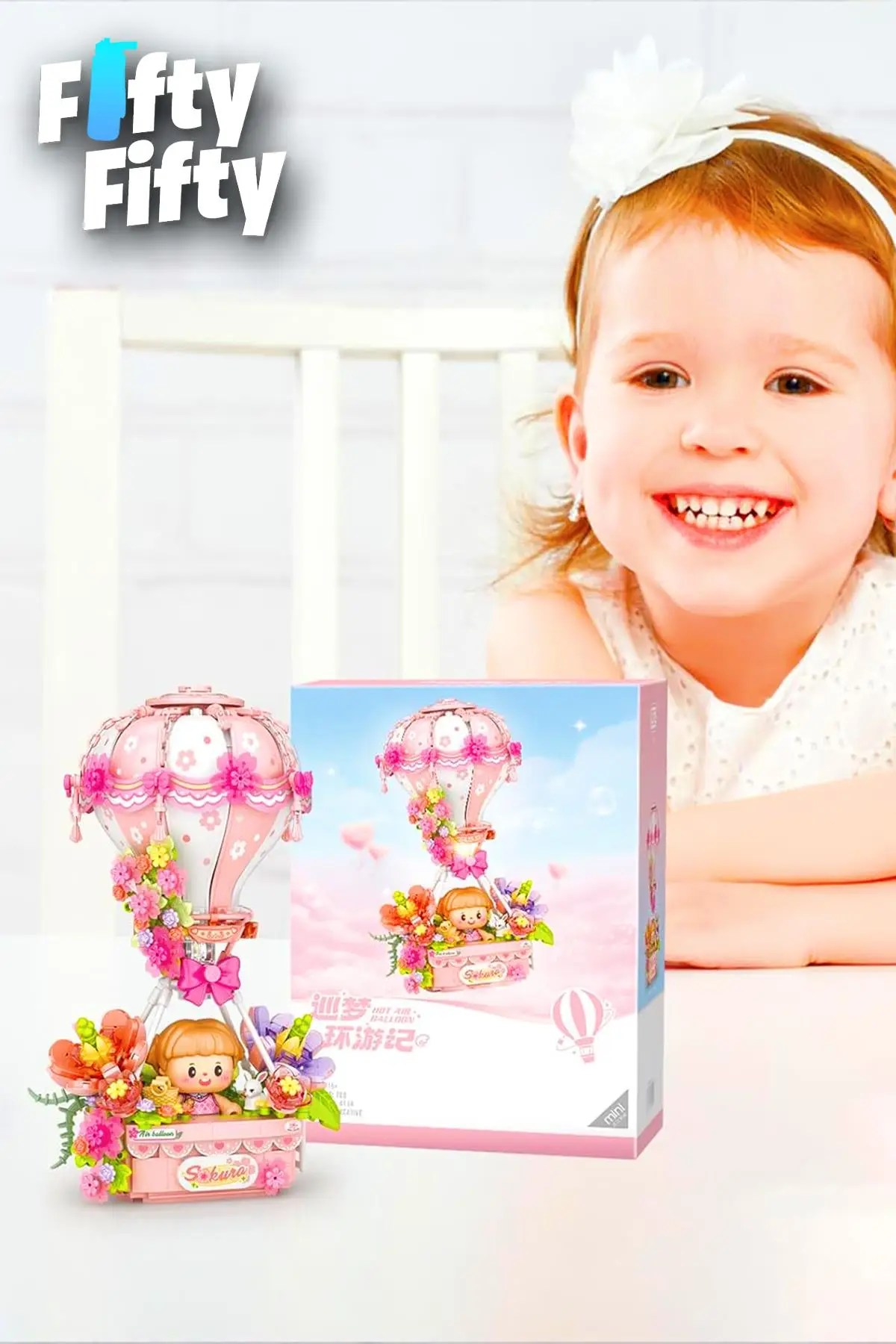 Loz Creative Serisi Pembe Hava Balonu 750 Parça Oyuncak Yapım Seti FFLZ-4114