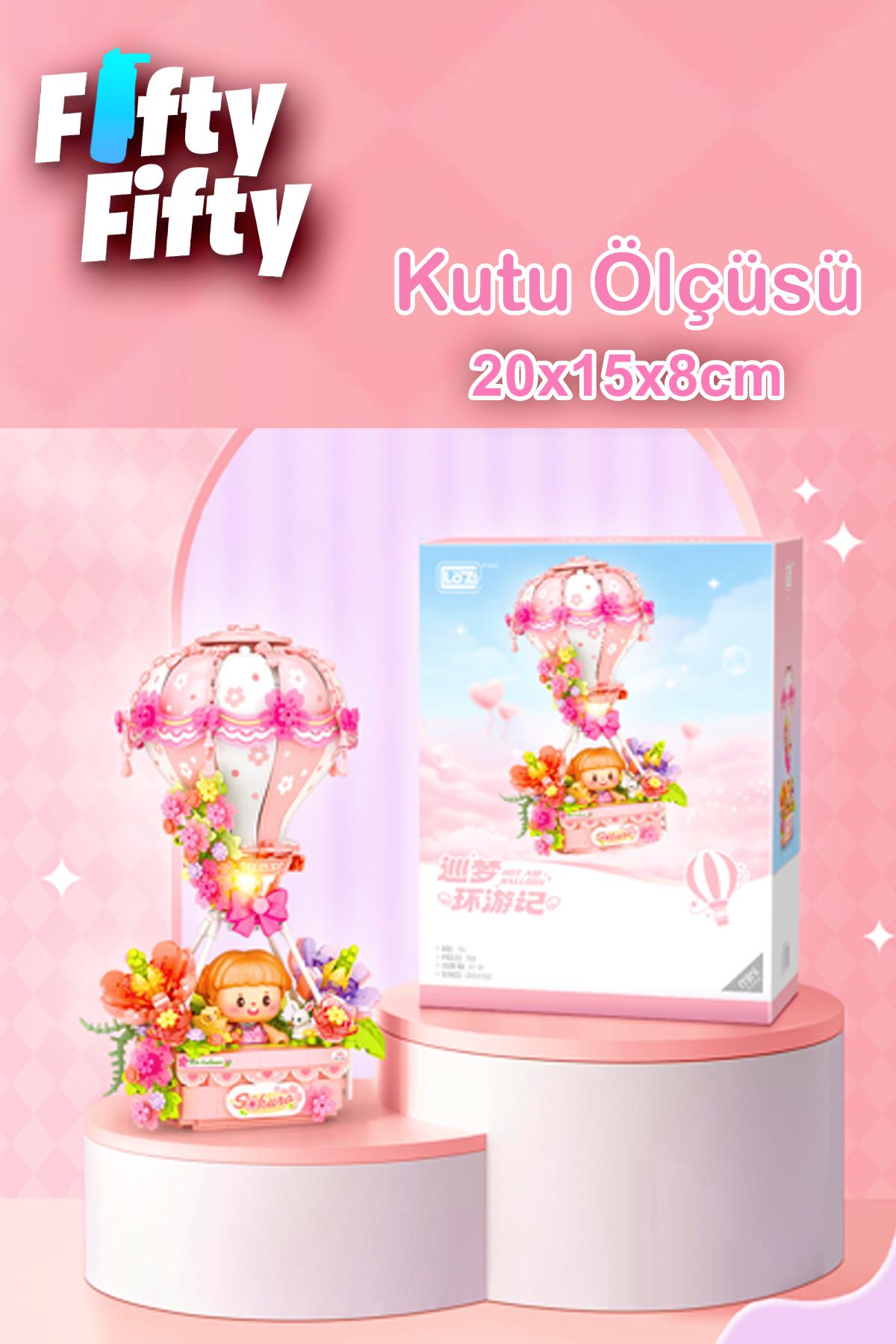 Loz Creative Serisi Pembe Hava Balonu 750 Parça Oyuncak Yapım Seti FFLZ-4114