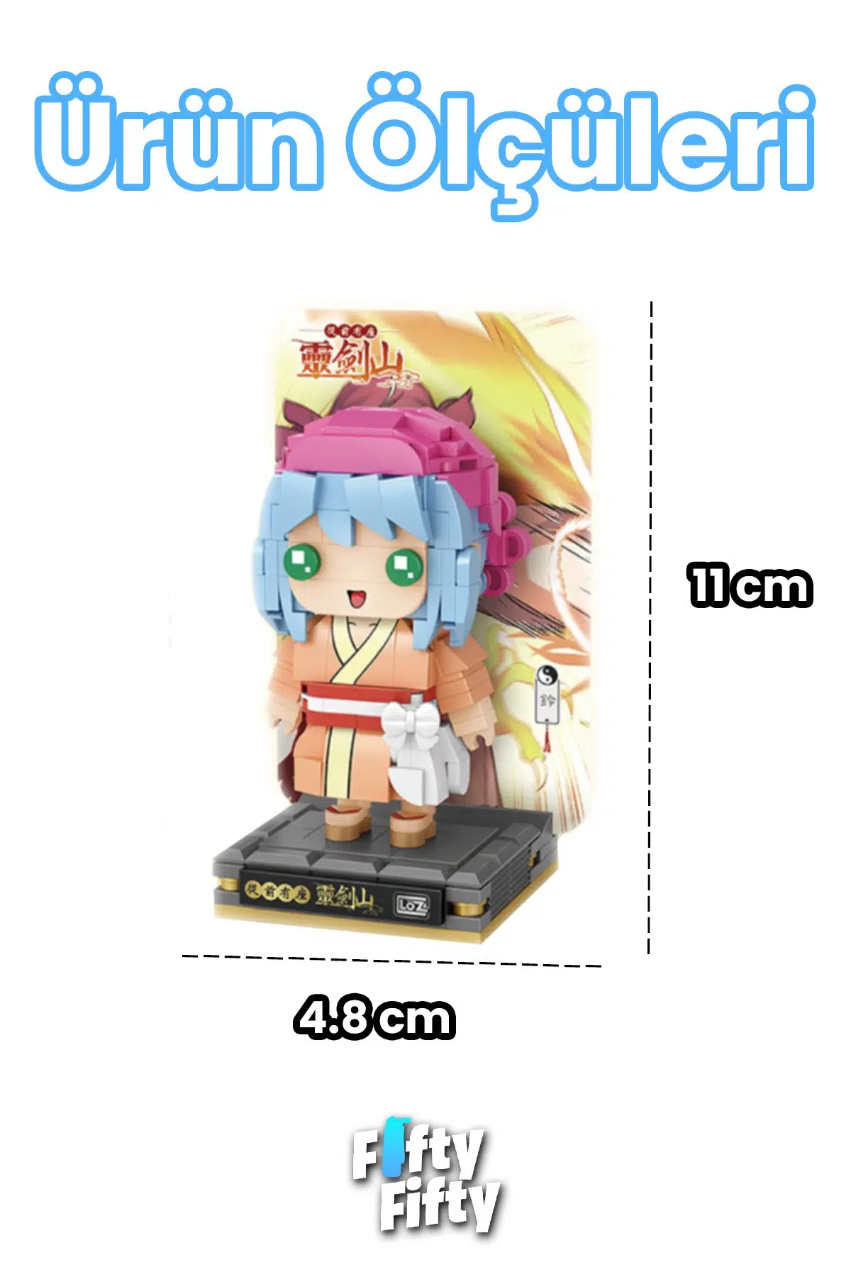 Loz Micro Anime Serisi 1338 Modeli 316 Parça Dekoratif Oyuncak Yapım Seti Yapı Blok FFLZ-1338