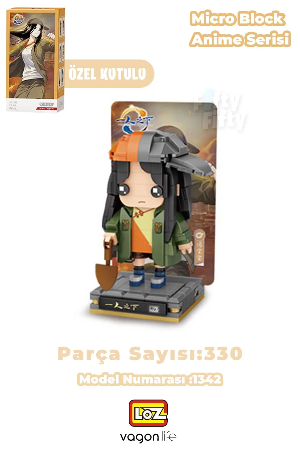 Loz Micro Anime Serisi 1342 Modeli 330 Parça Dekoratif Oyuncak Yapım Seti Yapı Blok FFLZ-1342