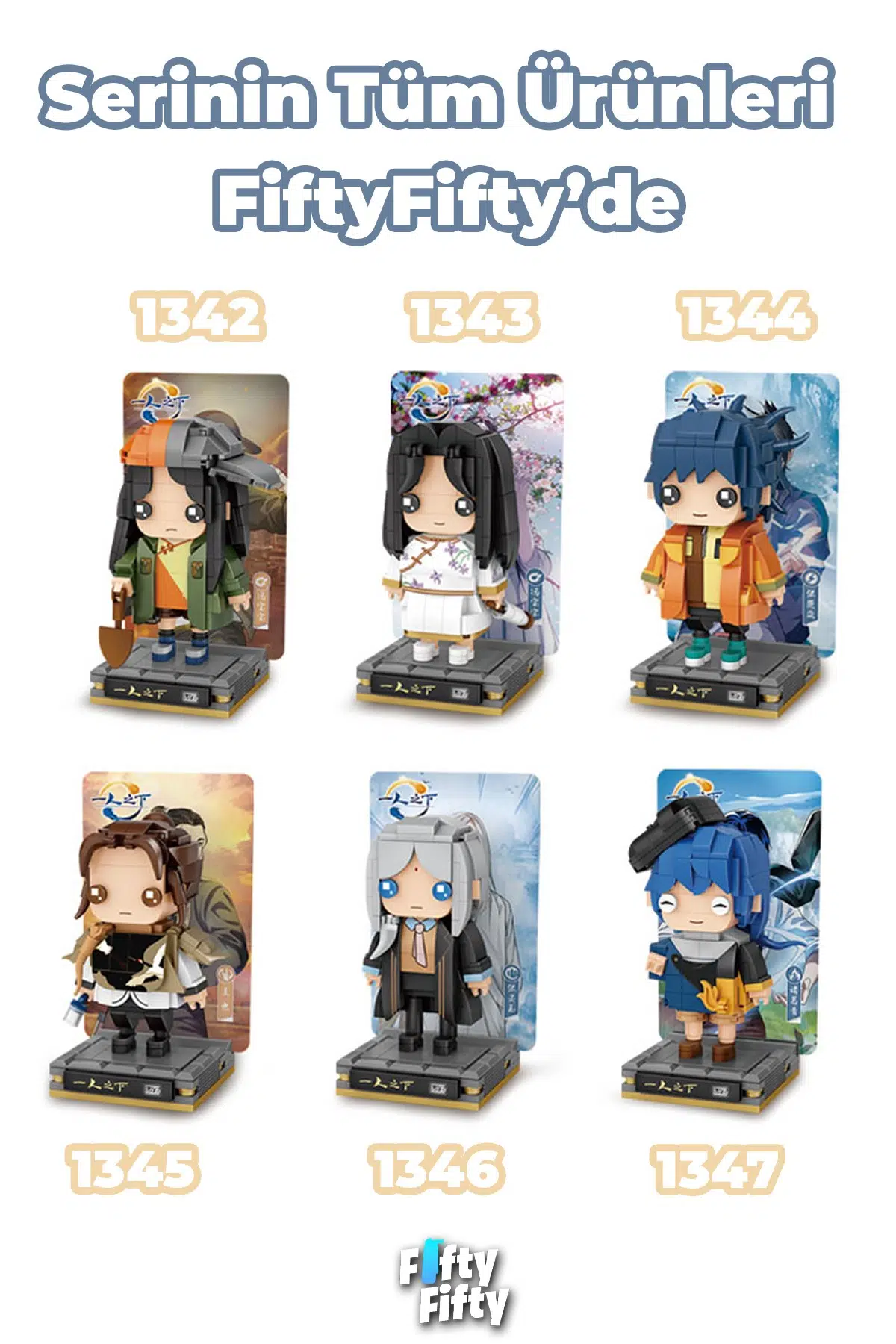 Loz Micro Anime Serisi 1345 Modeli 268 Parça Dekoratif Oyuncak Yapım Seti Yapı Blok FFLZ-1345