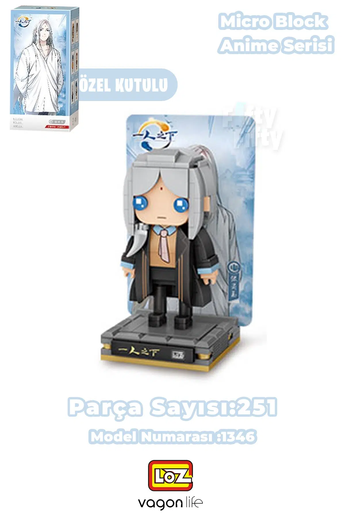 Loz Micro Anime Serisi 1346 Modeli 251 Parça Dekoratif Oyuncak Yapım Seti Yapı Blok FFLZ-1346