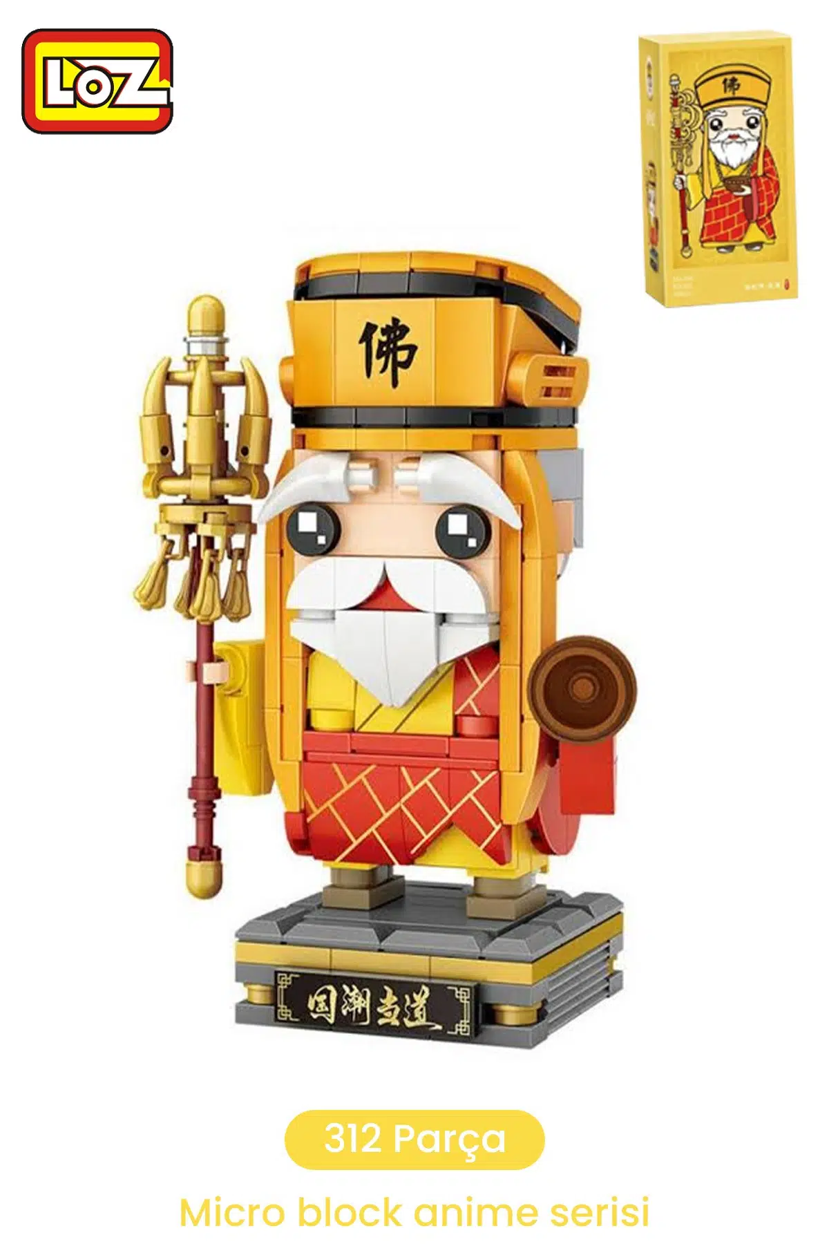 Loz Micro Anime Serisi 1547 Modeli 312 Parça Dekoratif Oyuncak Yapım Seti Yapı Blok
