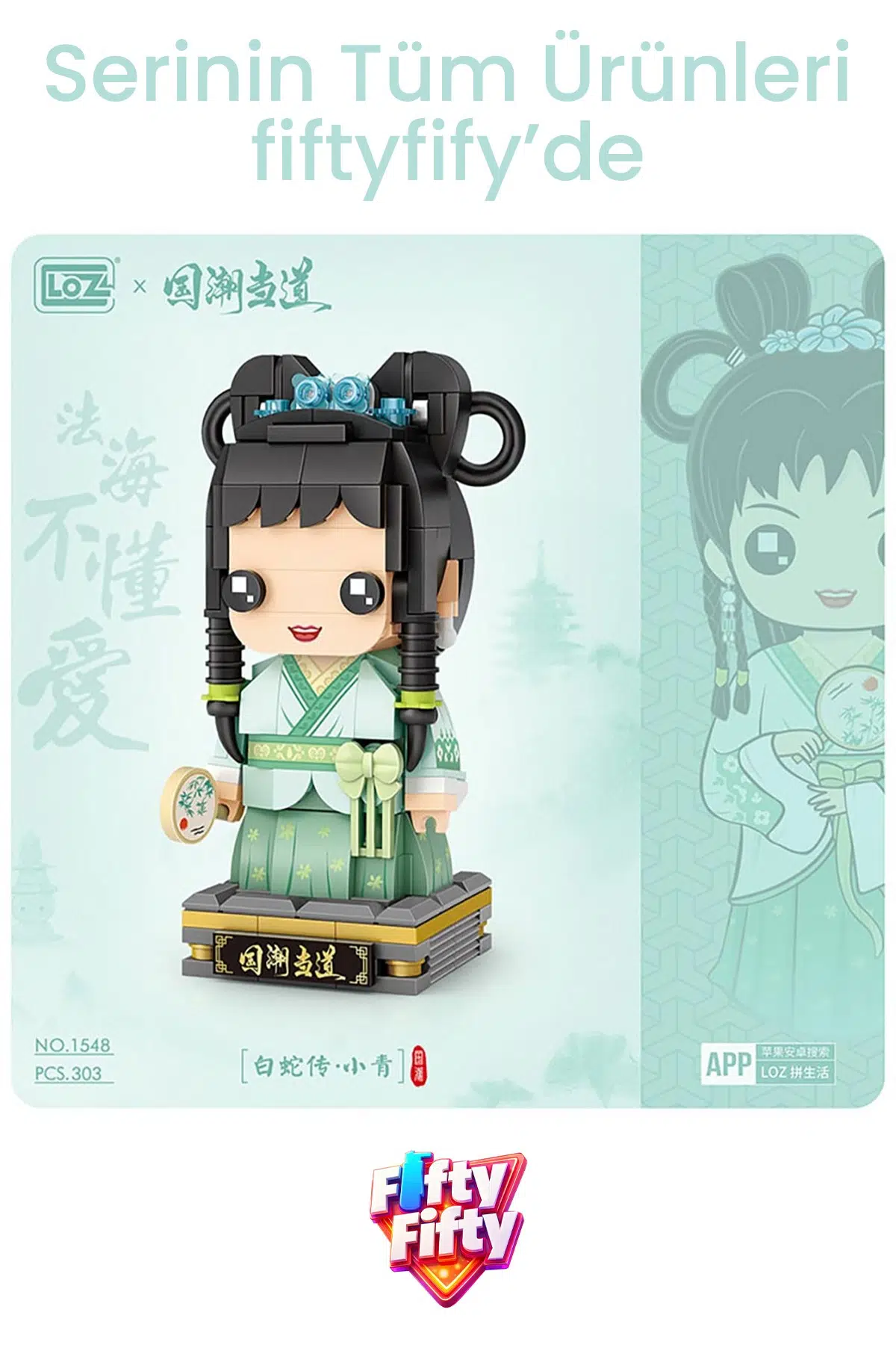 Loz Micro Anime Serisi 1548 Modeli 303 Parça Dekoratif Oyuncak Yapım Seti Yapı Blok