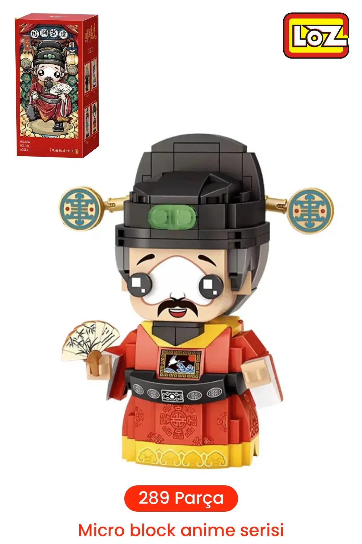 Loz Micro Anime Serisi 1552 Modeli 289 Parça Dekoratif Oyuncak Yapım Seti Yapı Blok