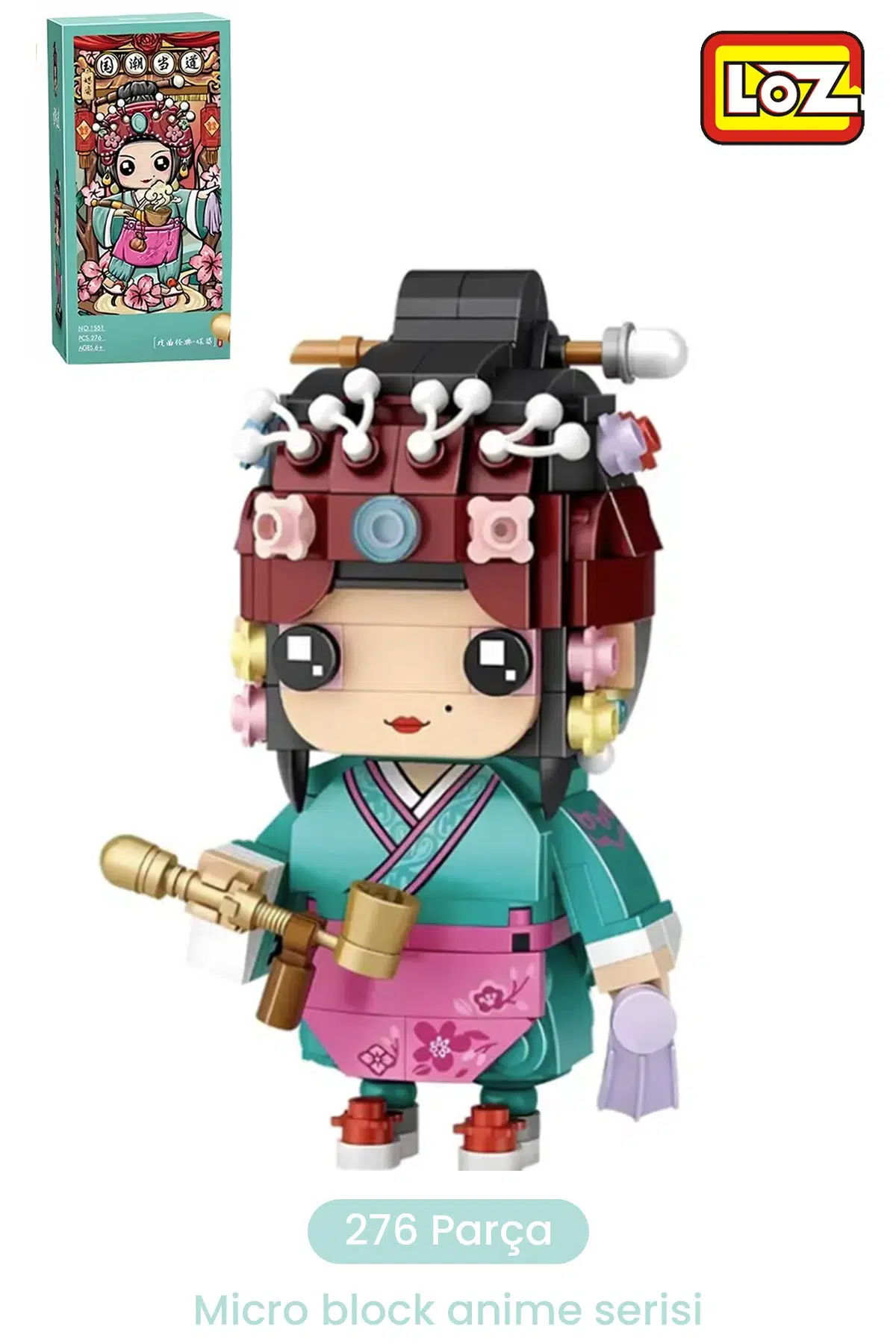 Loz Micro Anime Serisi 1551 Modeli 276 Parça Dekoratif Oyuncak Yapım Seti Yapı Blok FF-1551FF