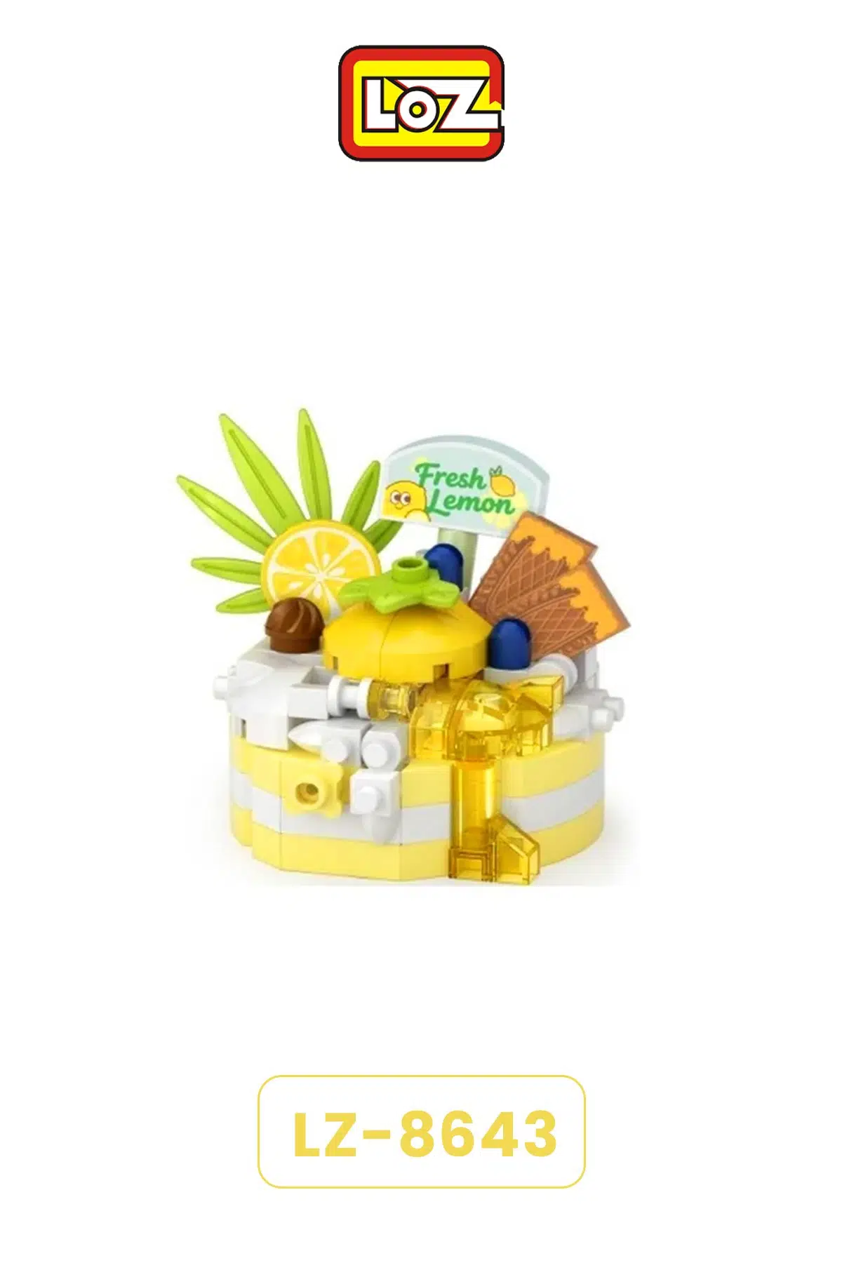 Loz Micro Block 3'lü Pasta Figürü 3 Farklı Model Dekoratif Oyuncak Yapım Seti Yapı Blok Seti