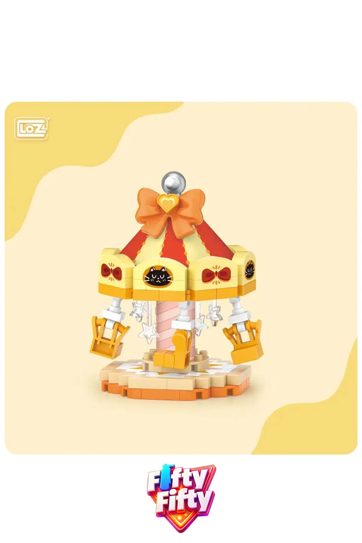 Loz Micro Block 4'lü Lunapark Seti 4 Farklı Model Dekoratif Oyuncak Yapım Seti Yapı Blok Seti